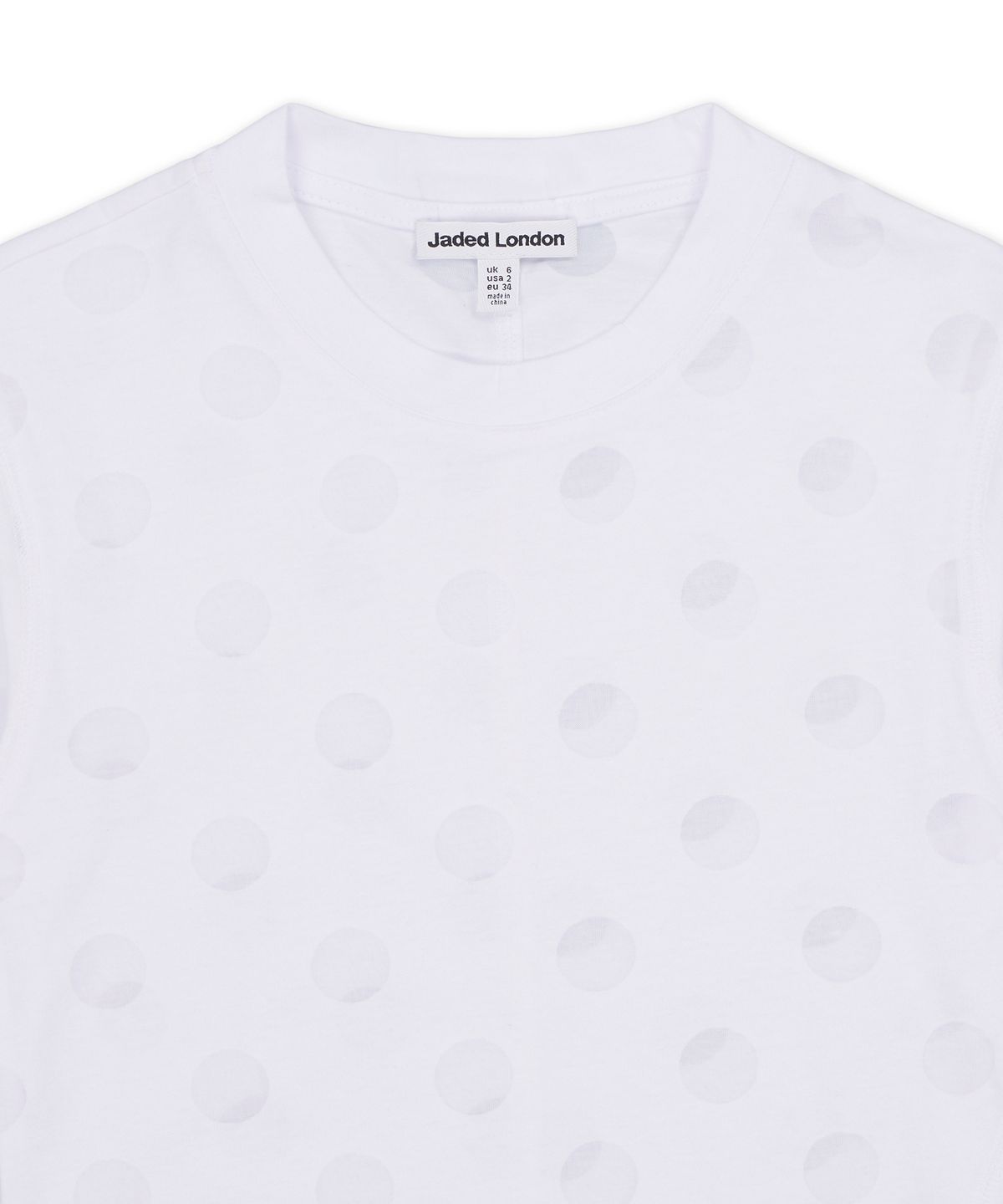 제이디드 런던(JADED LONDON) 번아웃 폴카 도트 미스트 탑 (Burnout Polka Dot Mist)