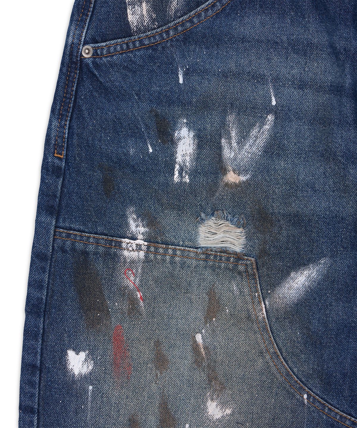 제이디드 런던(JADED LONDON) 페인티드 크롭드 XL 콜로서스 진 (Painted Cropped Xl Colossus Jeans)