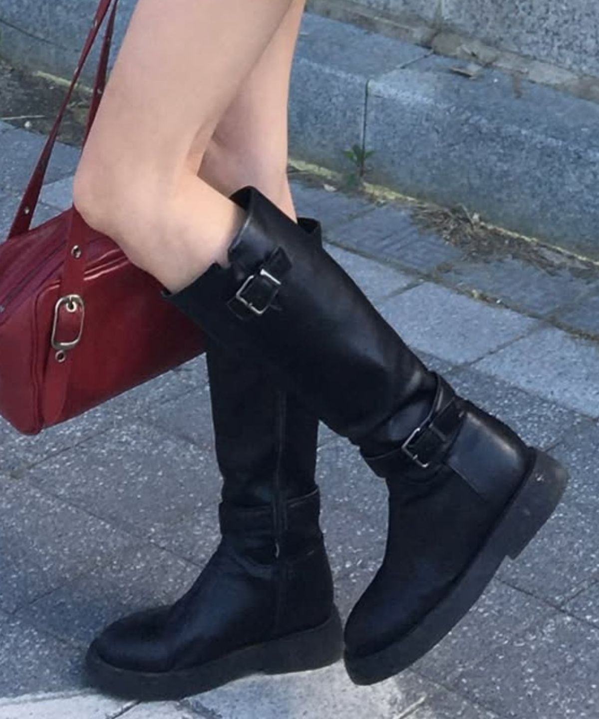 디퍼슈(DIFFERSHOE) 로에른 롱부츠 7.5CM [블랙]