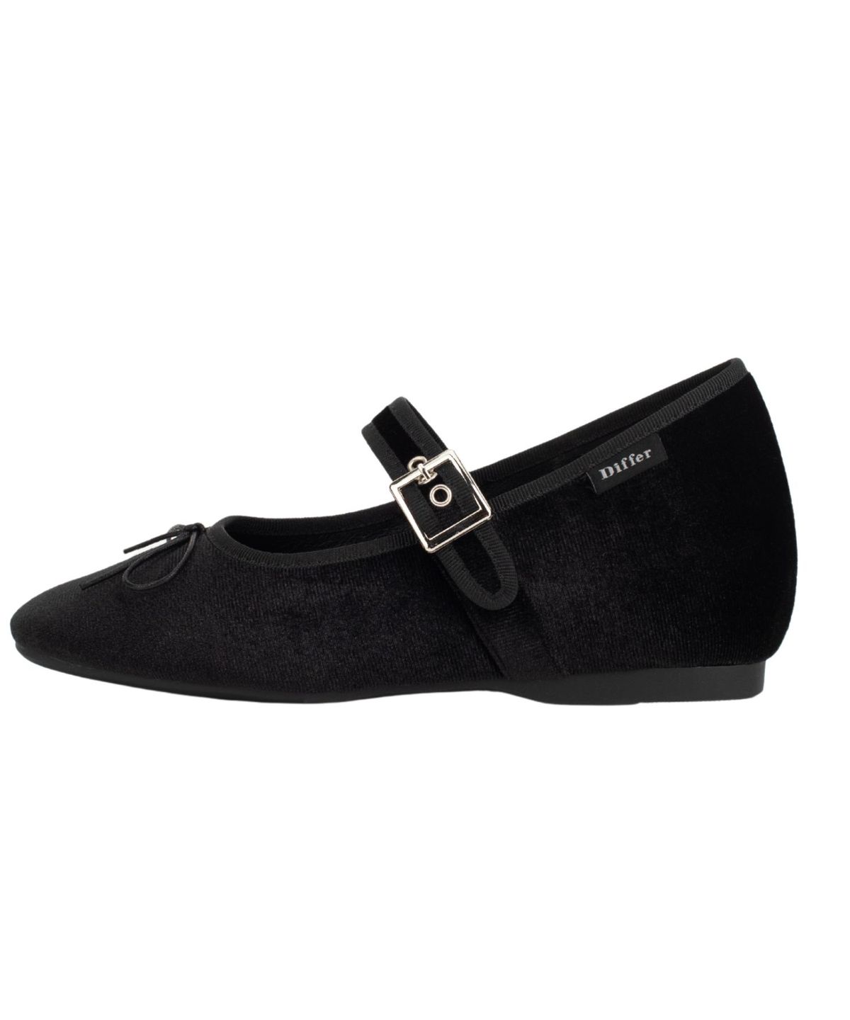 디퍼슈(DIFFERSHOE) 벨린 스퀘어 리본  메리제인 5CM [블랙]