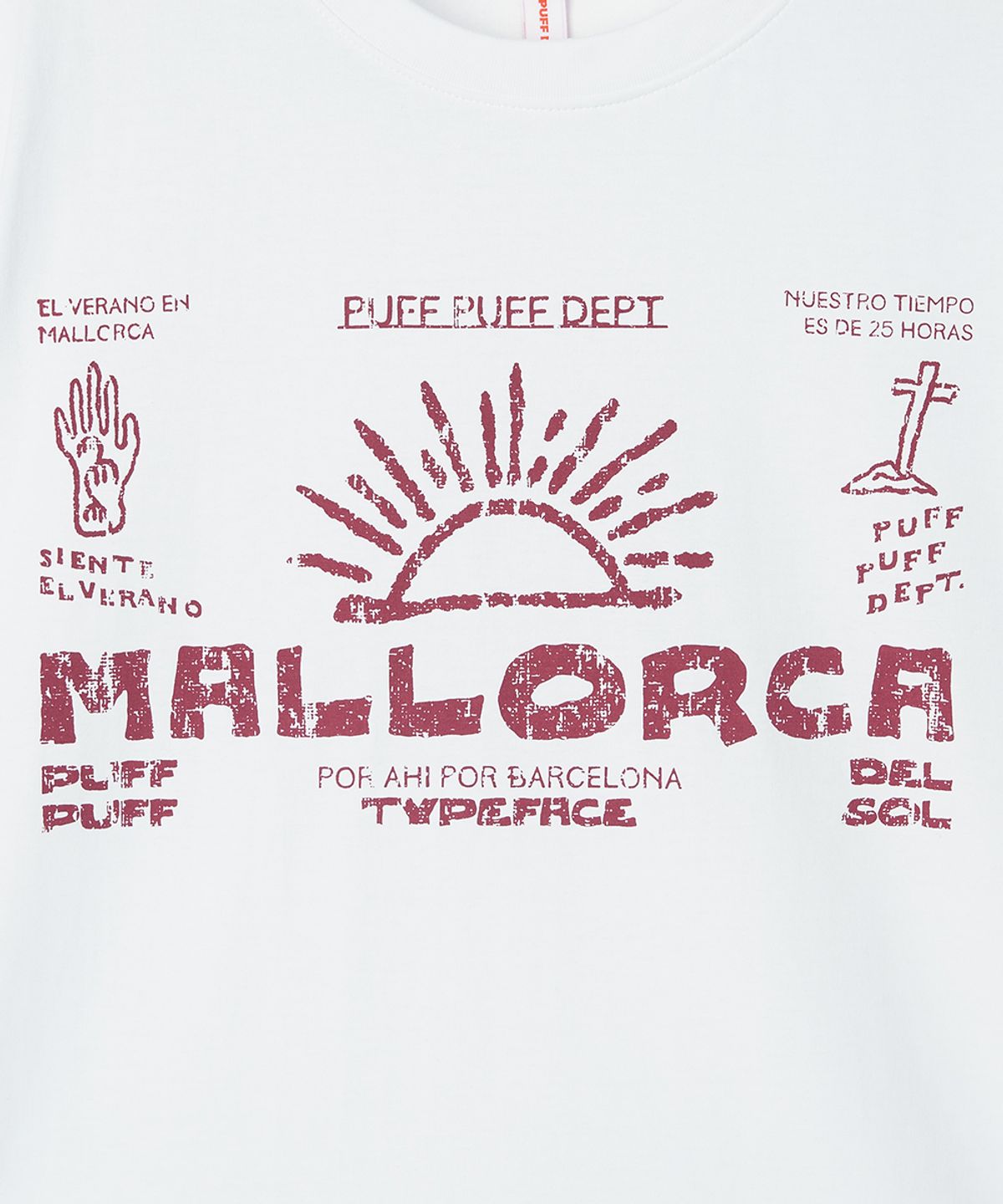 퍼프퍼프뎁트(PUFF PUFF DEPT) MALLORCA COOLING T-shirt WHITE