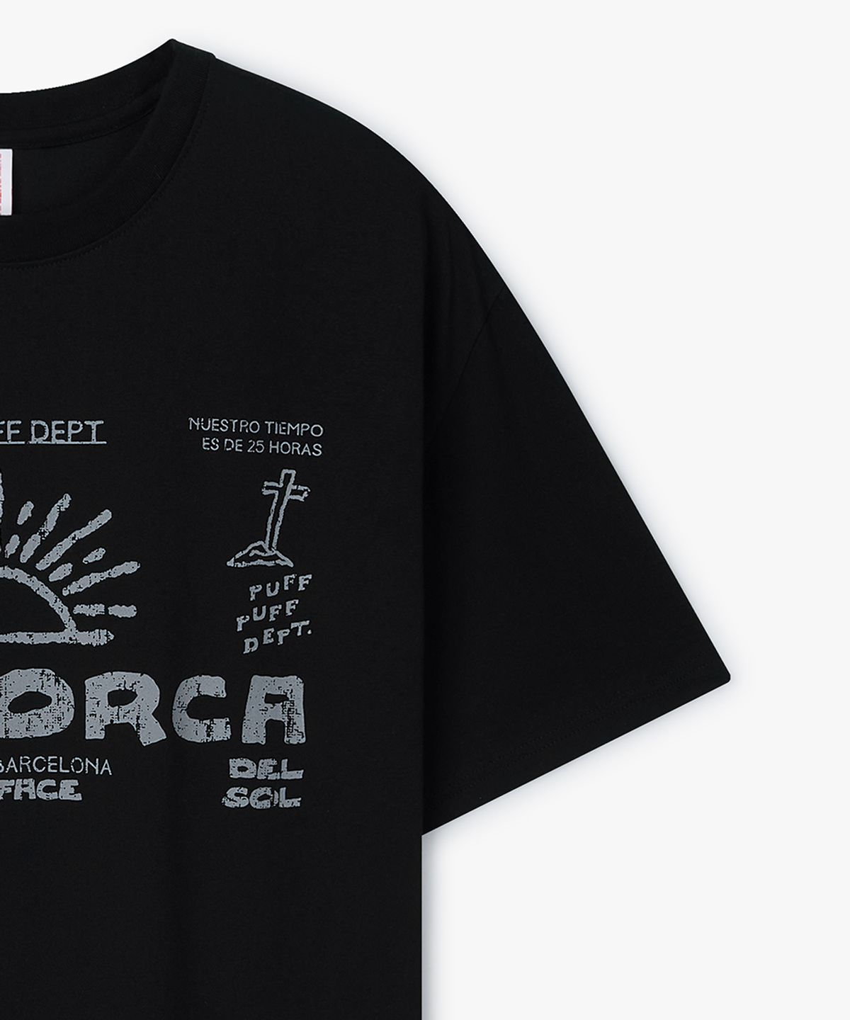 퍼프퍼프뎁트(PUFF PUFF DEPT) MALLORCA COOLING T-shirt BLACK