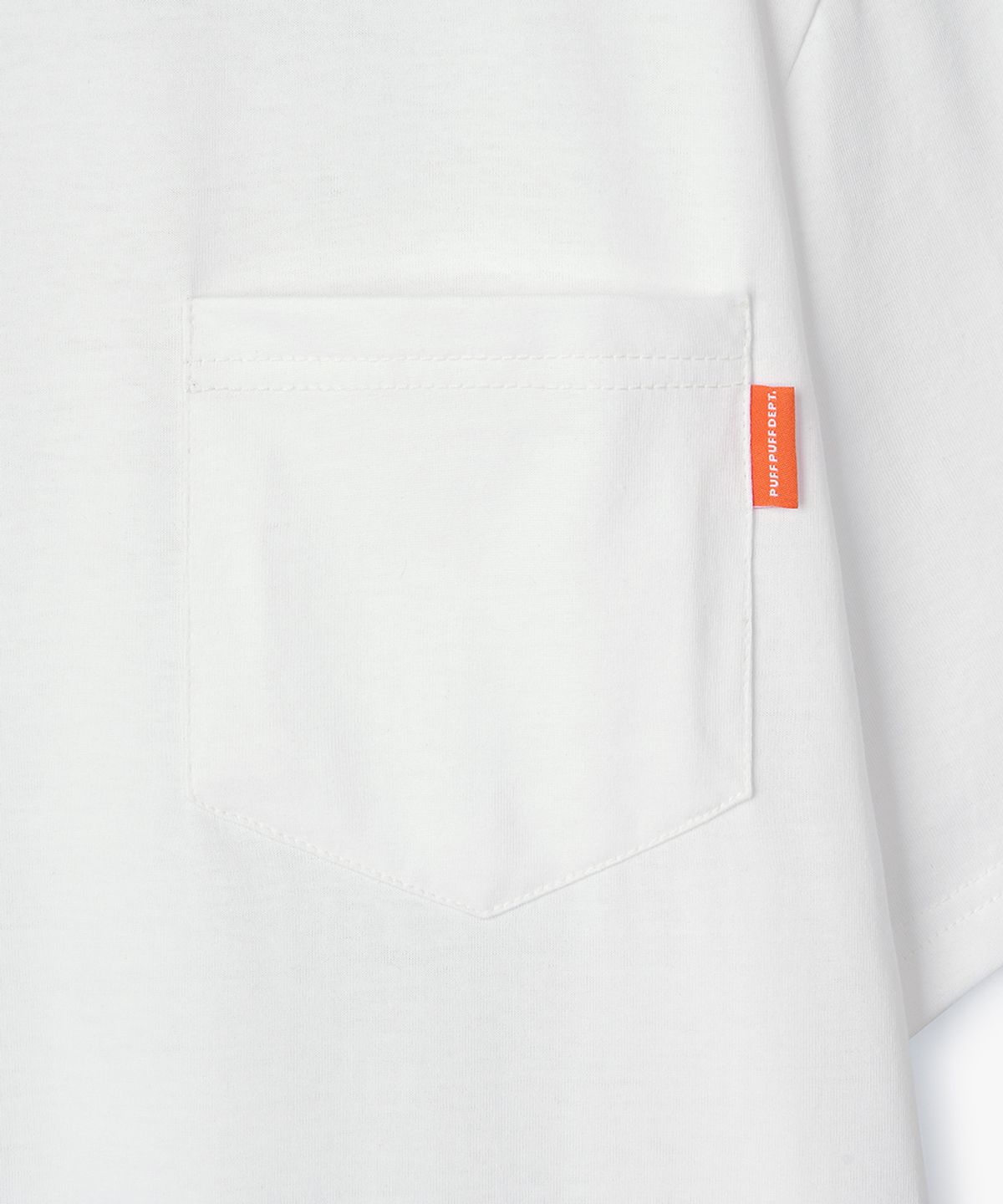 퍼프퍼프뎁트(PUFF PUFF DEPT) One Pocket Tropical COOLING T-shirt WHITE