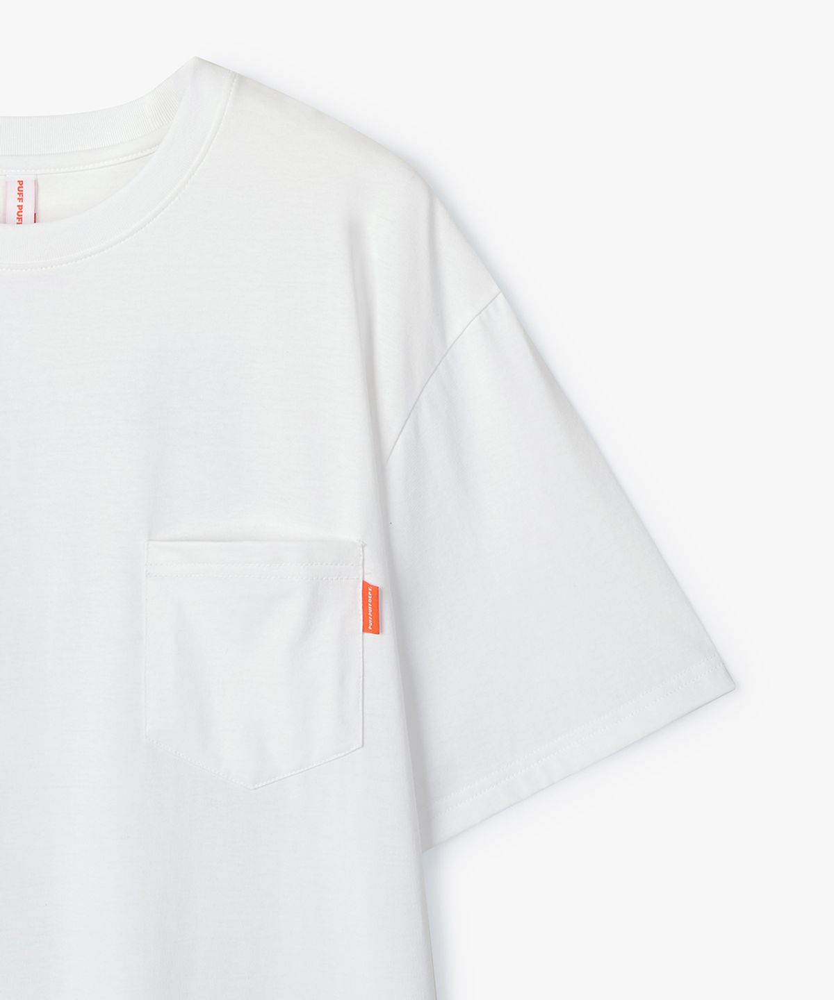 퍼프퍼프뎁트(PUFF PUFF DEPT) One Pocket Tropical COOLING T-shirt WHITE