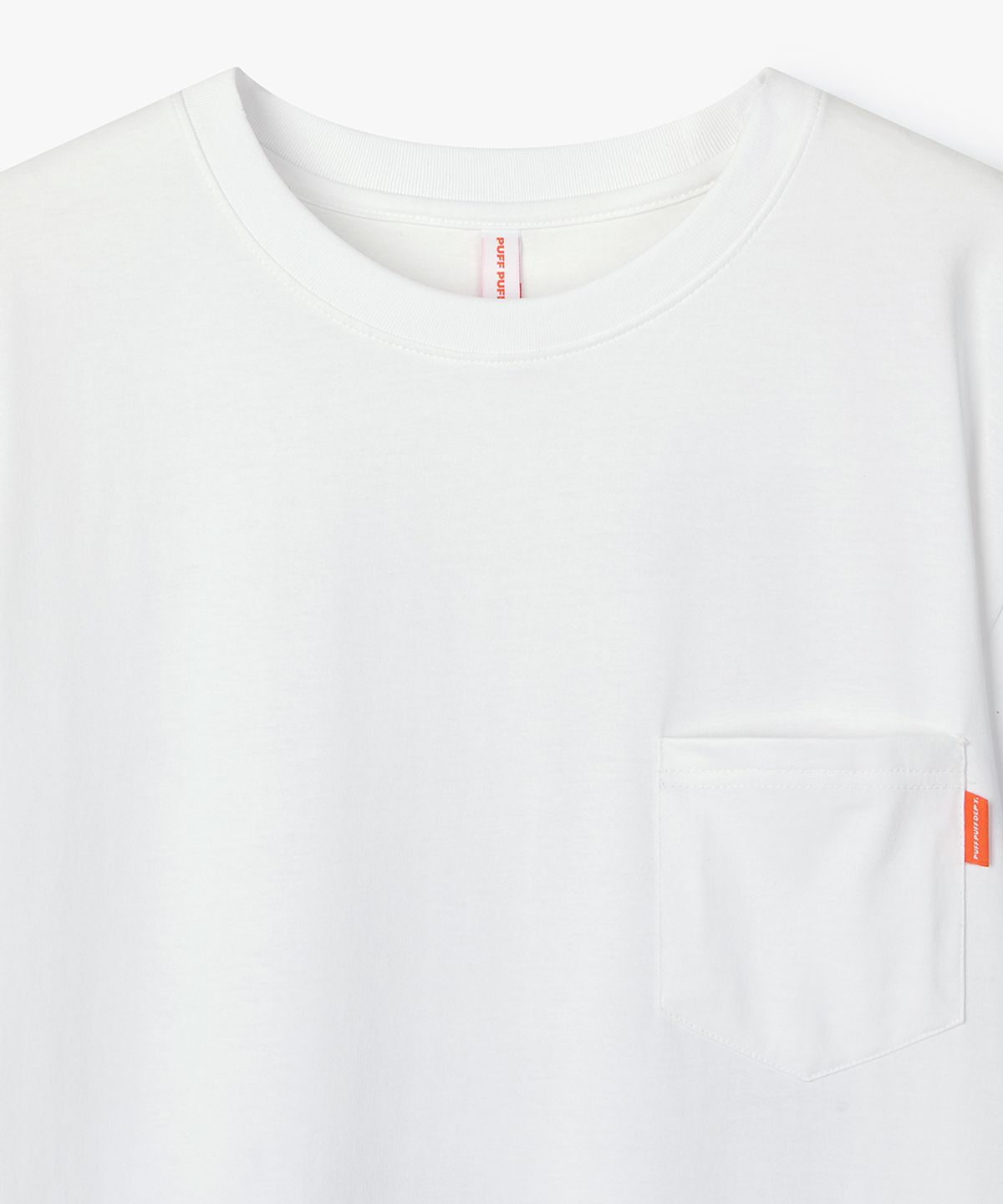 퍼프퍼프뎁트(PUFF PUFF DEPT) One Pocket Tropical COOLING T-shirt WHITE