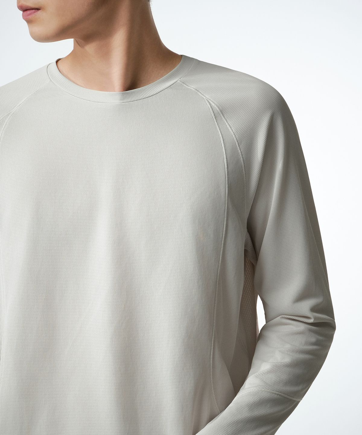 무신사 스탠다드(MUSINSA STANDARD) [시티 레저] 트레일 긴소매 티셔츠 [스톤 화이트]