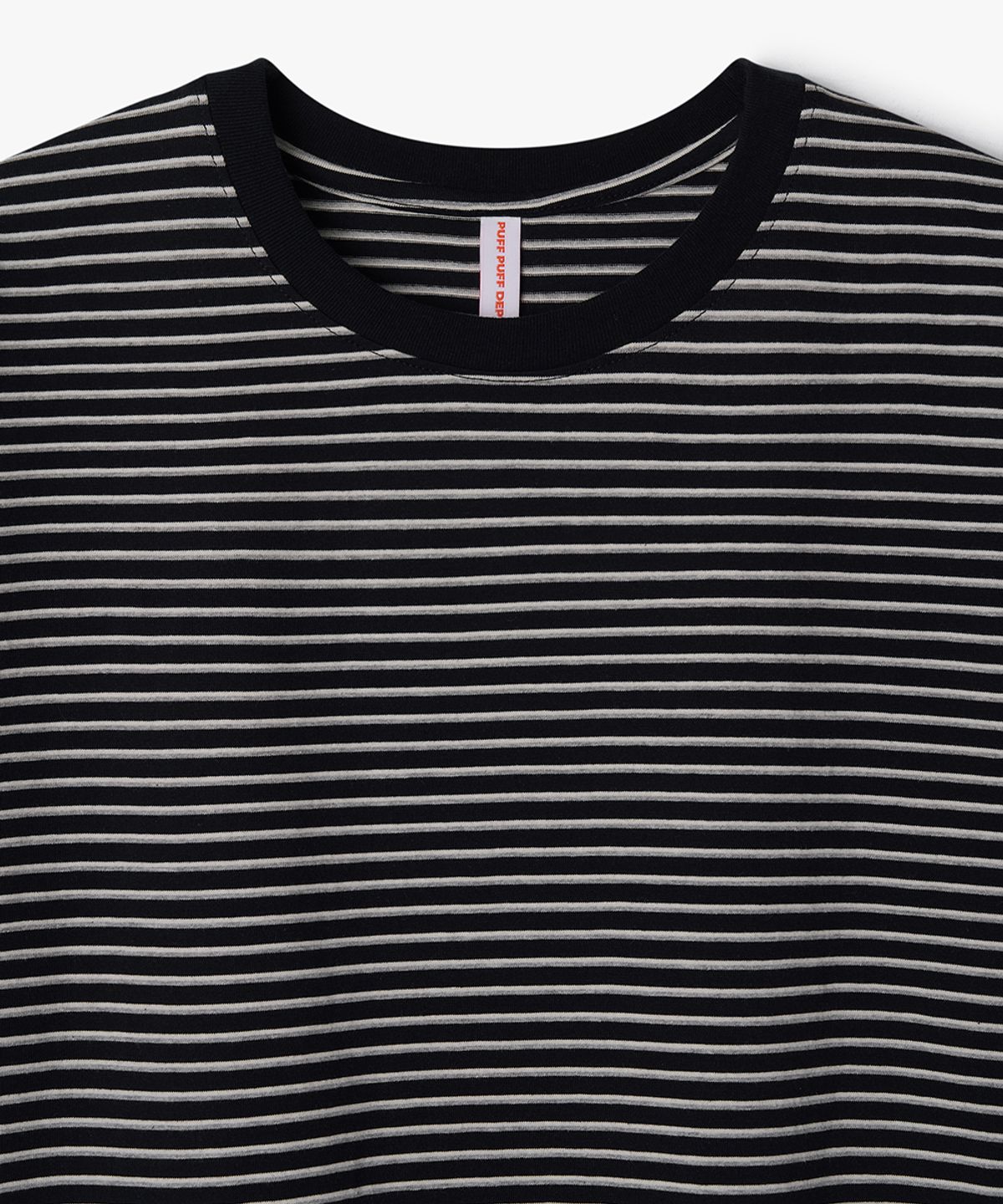 퍼프퍼프뎁트(PUFF PUFF DEPT) Classic Stripe Cotton T-shirt NAVY