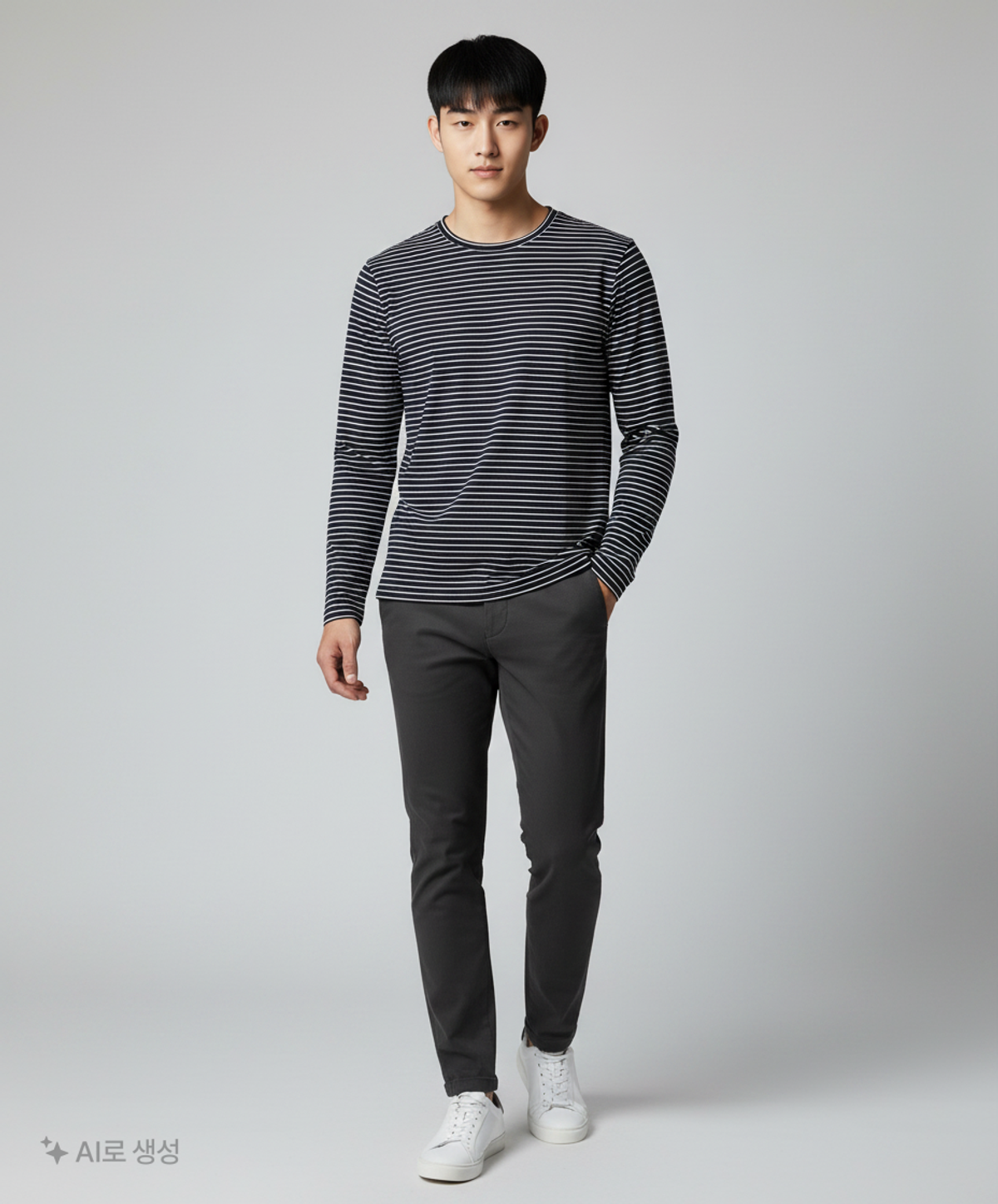 스파오(SPAO) 긴소매 티셔츠 100