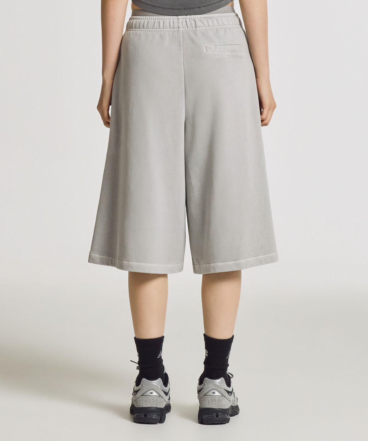 뉴발란스(NEW BALANCE) NBNVG3W112 / WOMEN 새깅 다잉 니트 버뮤다 (D/GRAY)