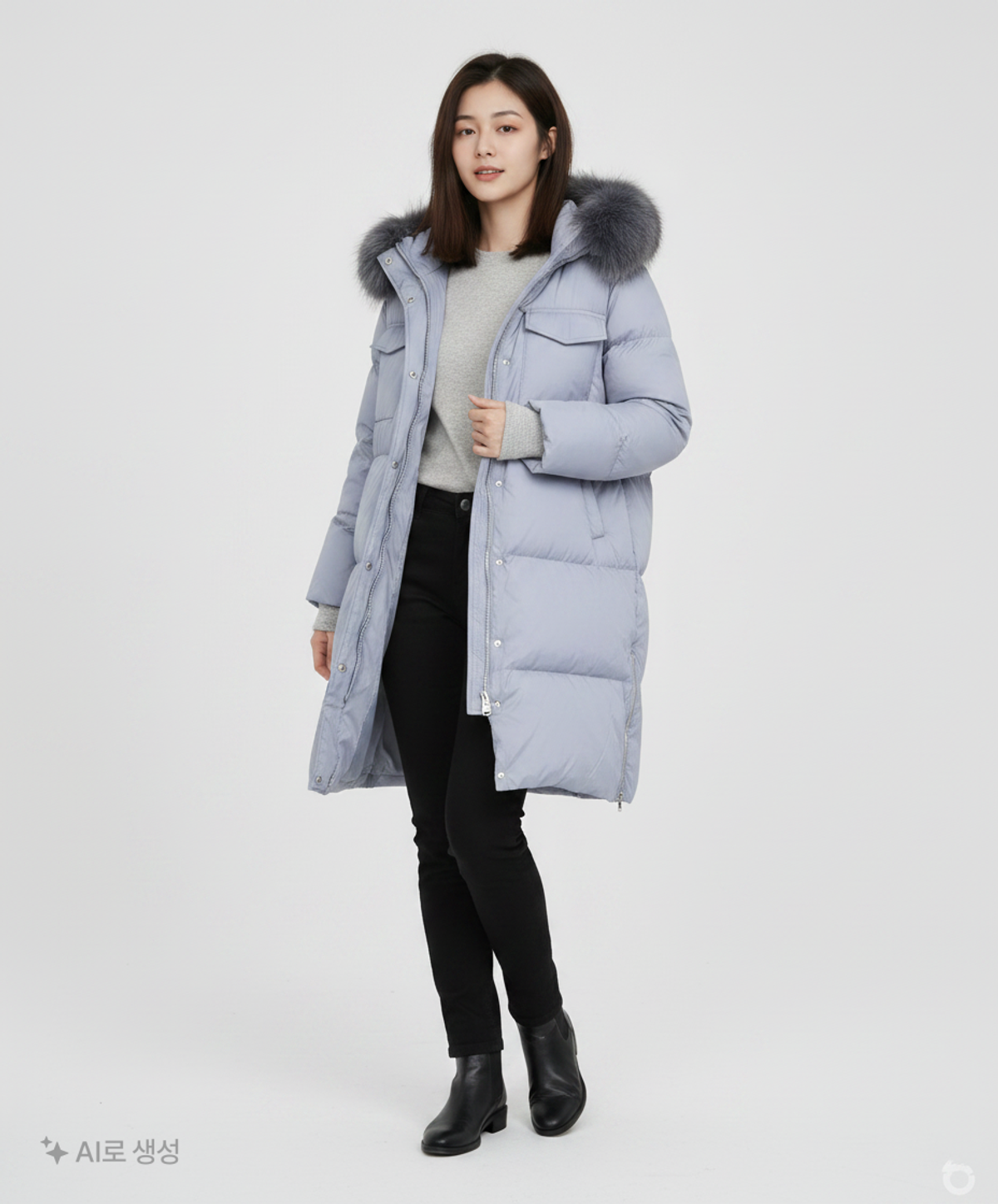 랩(LAP) 롱 패딩/롱 헤비 아우터 L