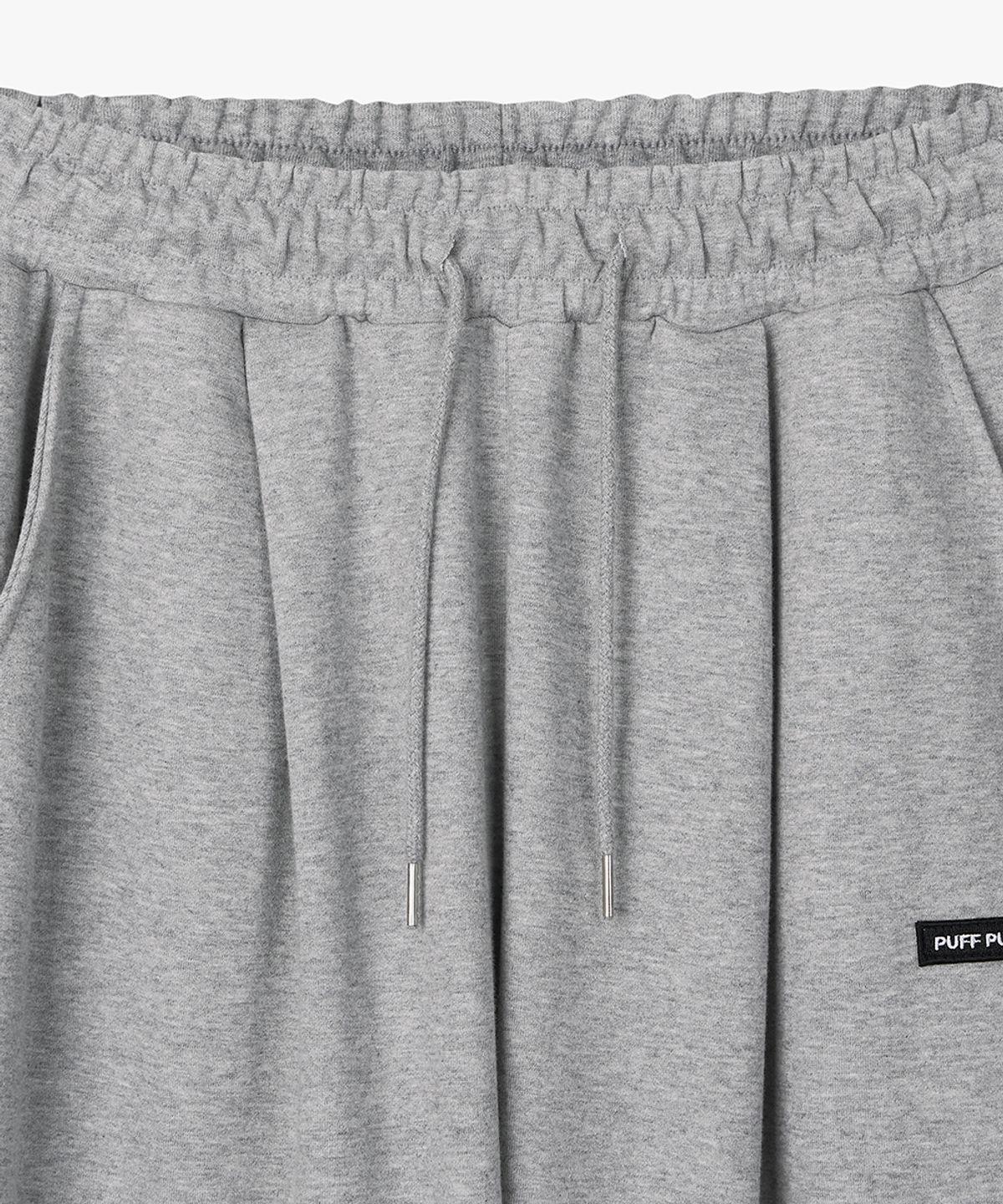 퍼프퍼프뎁트(PUFF PUFF DEPT) 3Pleats Wide Sweat Pants GREY