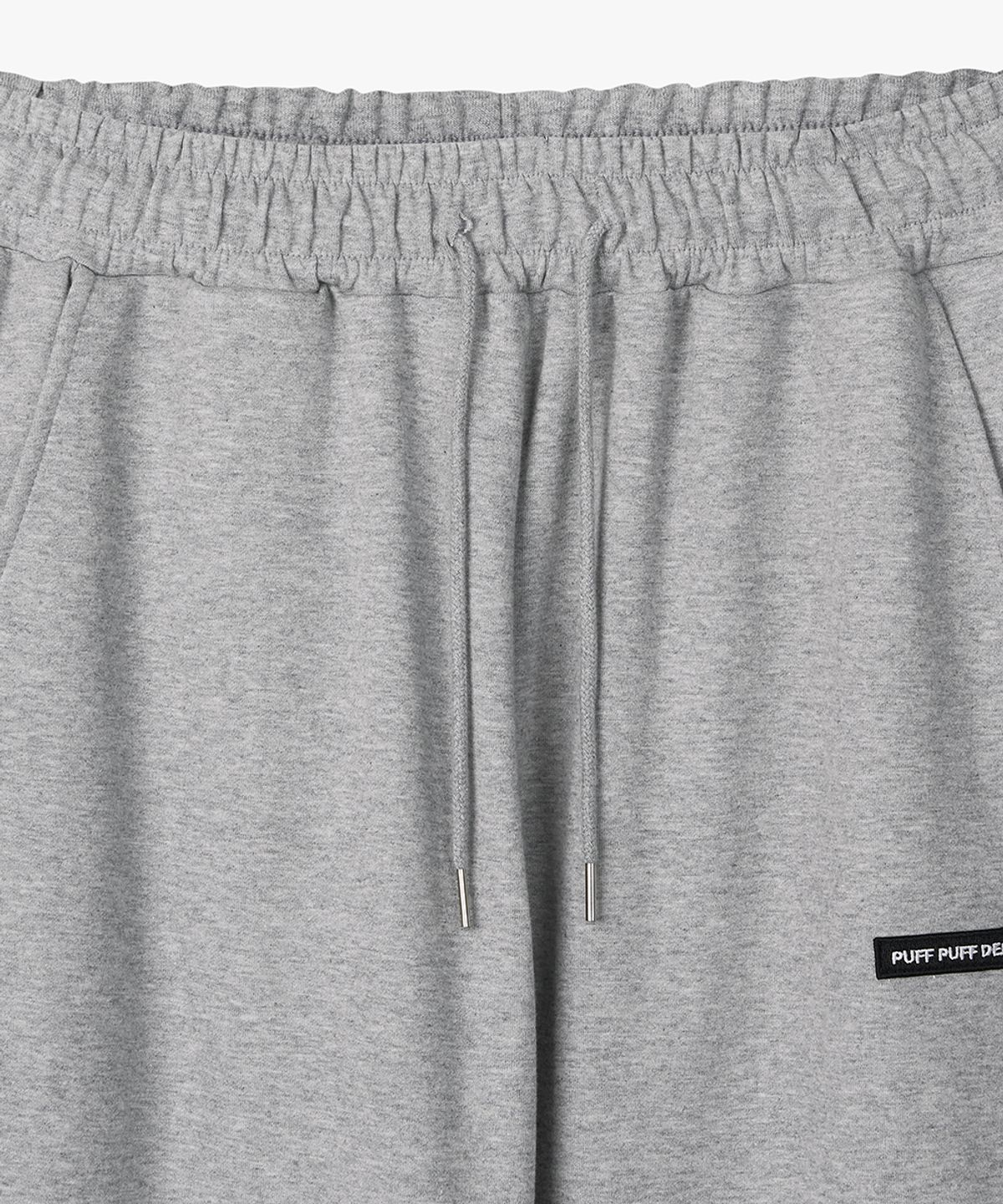 퍼프퍼프뎁트(PUFF PUFF DEPT) Side Pleats Wide String Sweat Pants GREY