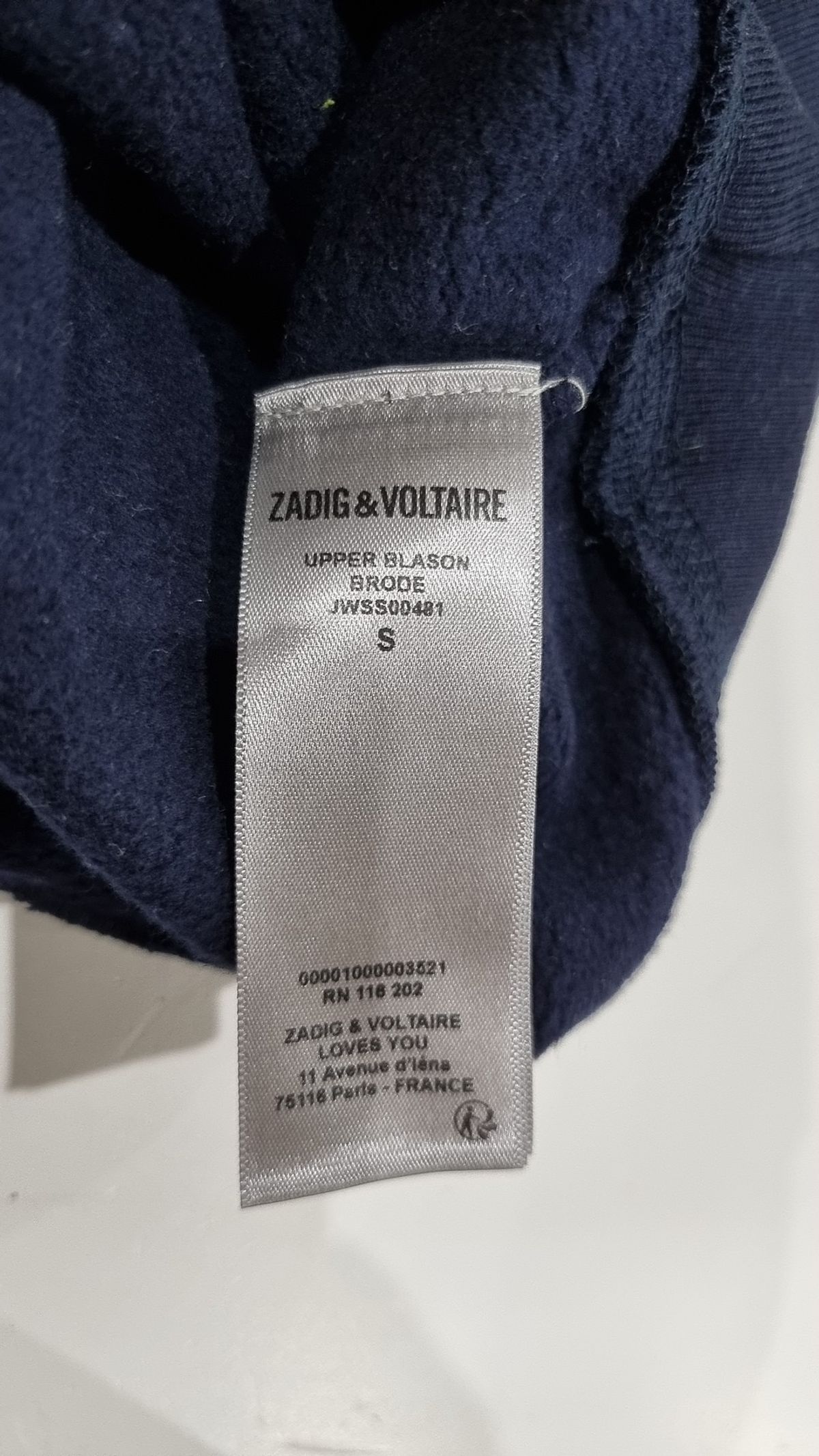 쟈딕 앤 볼테르(ZADIG & VOLTAIRE) 맨투맨/스웨트셔츠 S