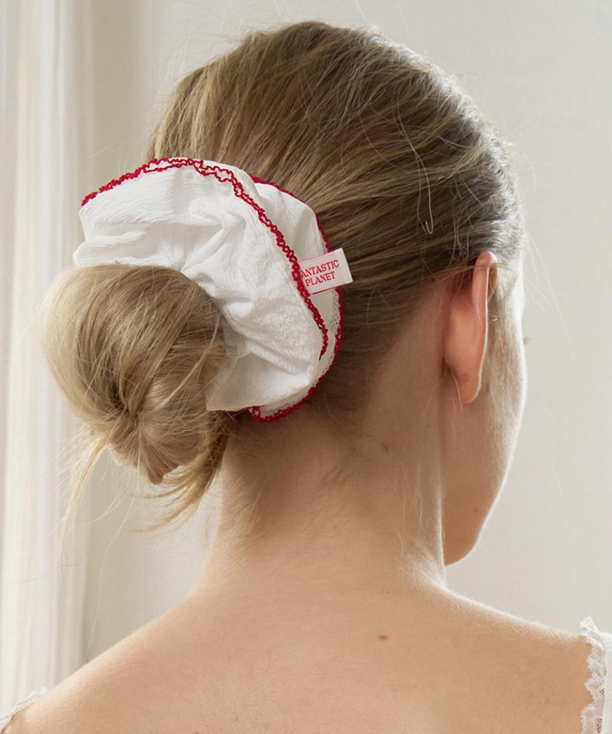 판타스틱 플래닛(FANTASTIC PLANET) drawing edge scrunchie (2colors)