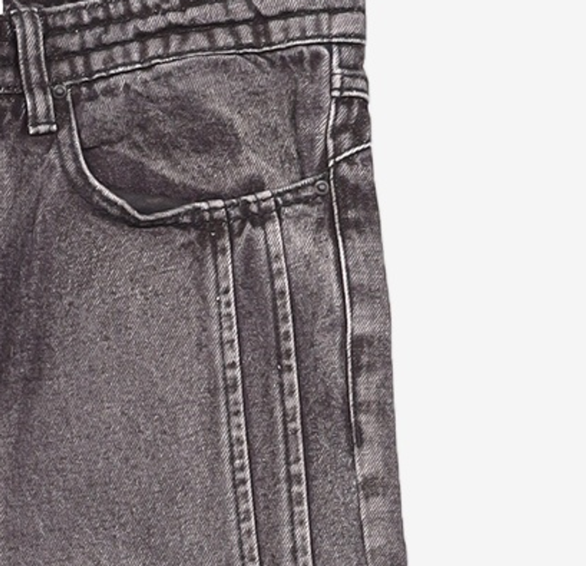 메종미네드(MAISON MINED) SIDE LAYERED DENIM TROUSERS 46
