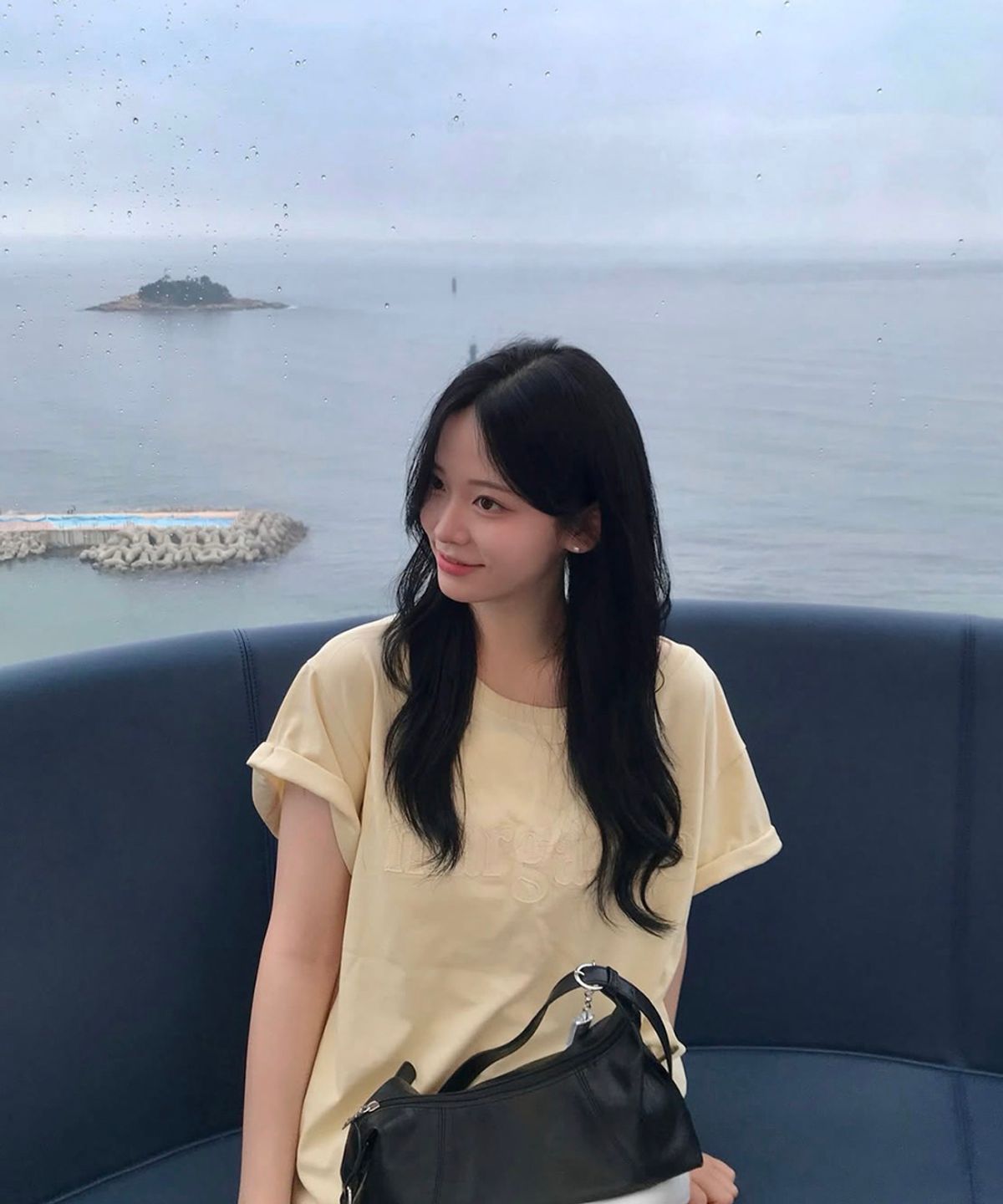 스트라이프마가린(STMG) 마가린 원숄더 아플리케 로고 반팔 레몬