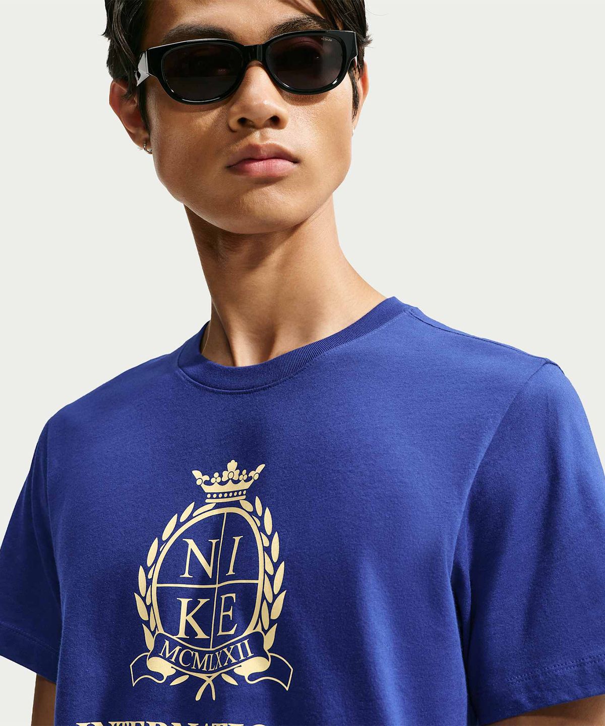 나이키(NIKE) 스포츠웨어 티셔츠 M - 딥 로얄 블루 / IM3750-455