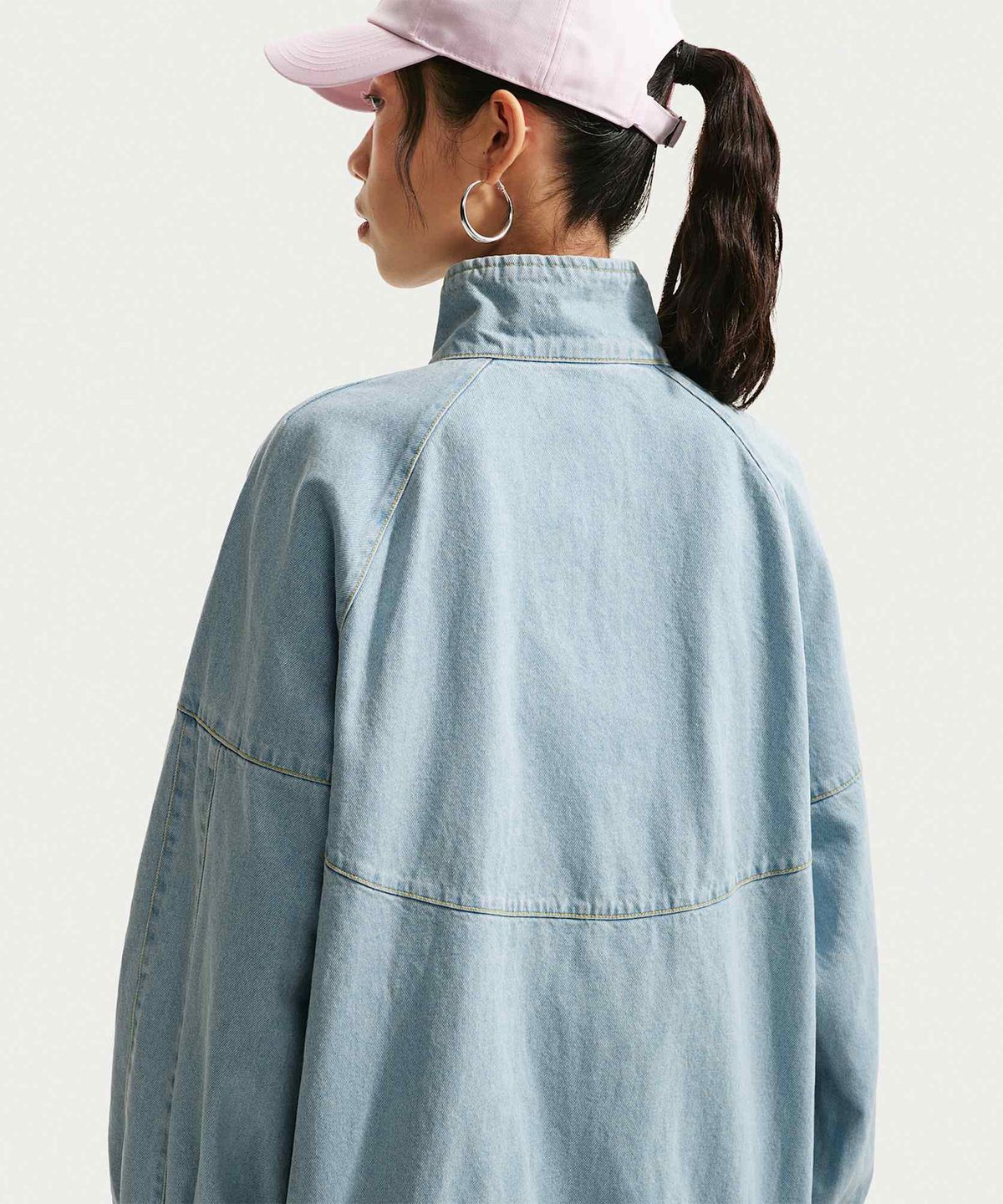 나이키(NIKE) 윈드러너 오버사이즈 데님 재킷 W - 라이트 아머리 블루:워크 블루 / IV4962-440