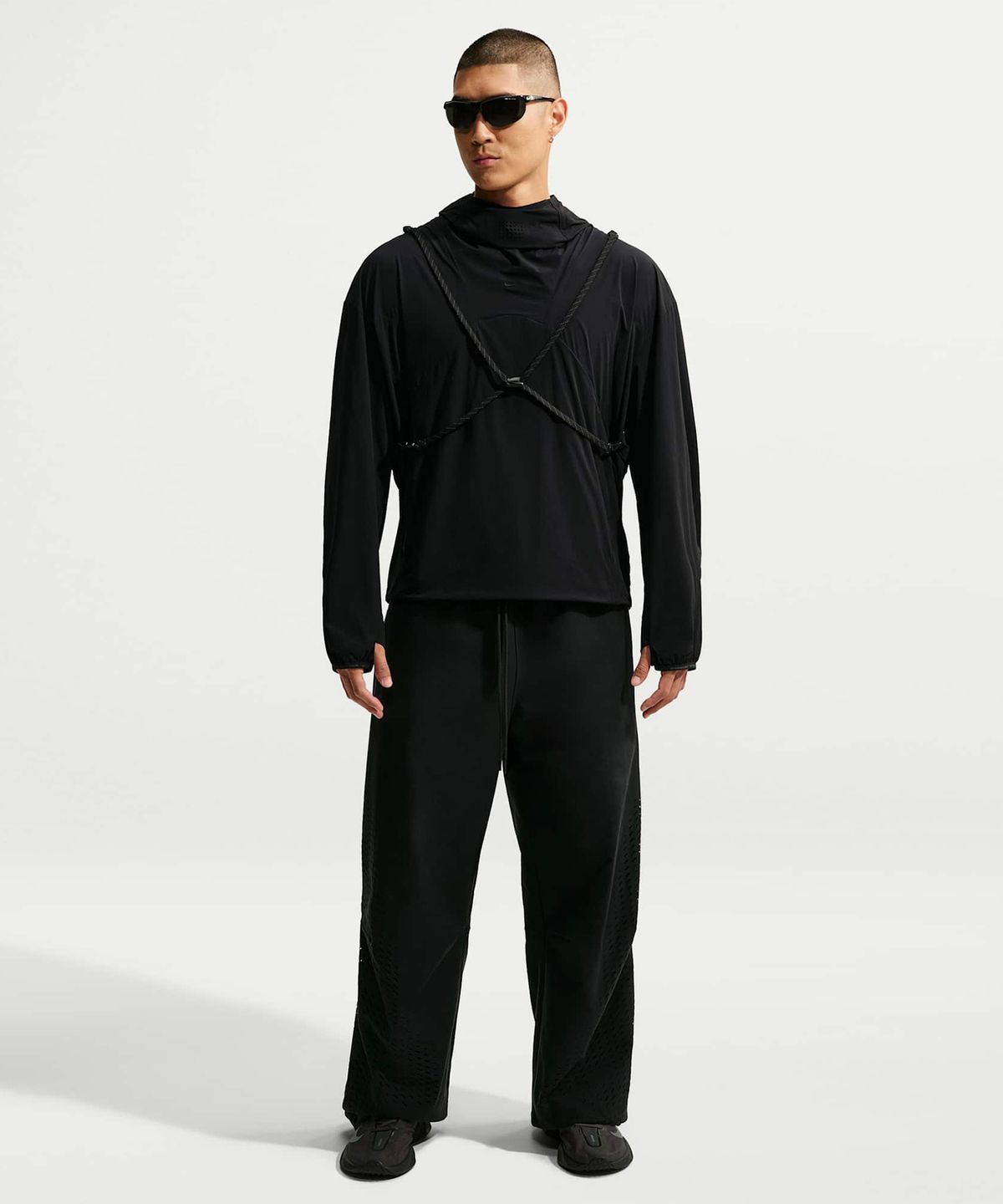 나이키(NIKE) 테크 헬리오스 드라이 핏 컨버터블 풀오버 탑 M - 블랙:앤트러사이트:블랙 / IF1271-043