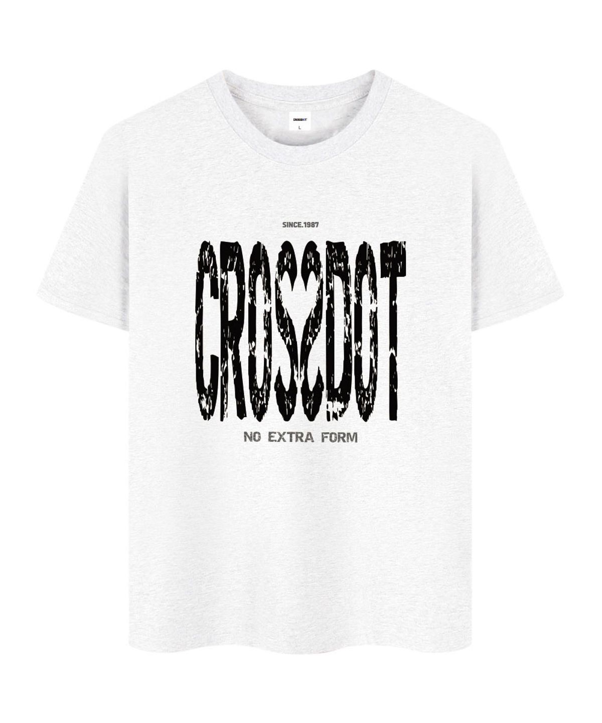 크로스닷(CROSSDOT) 타이포그래픽 반팔 티셔츠 10 Color [CRSE_9103]
