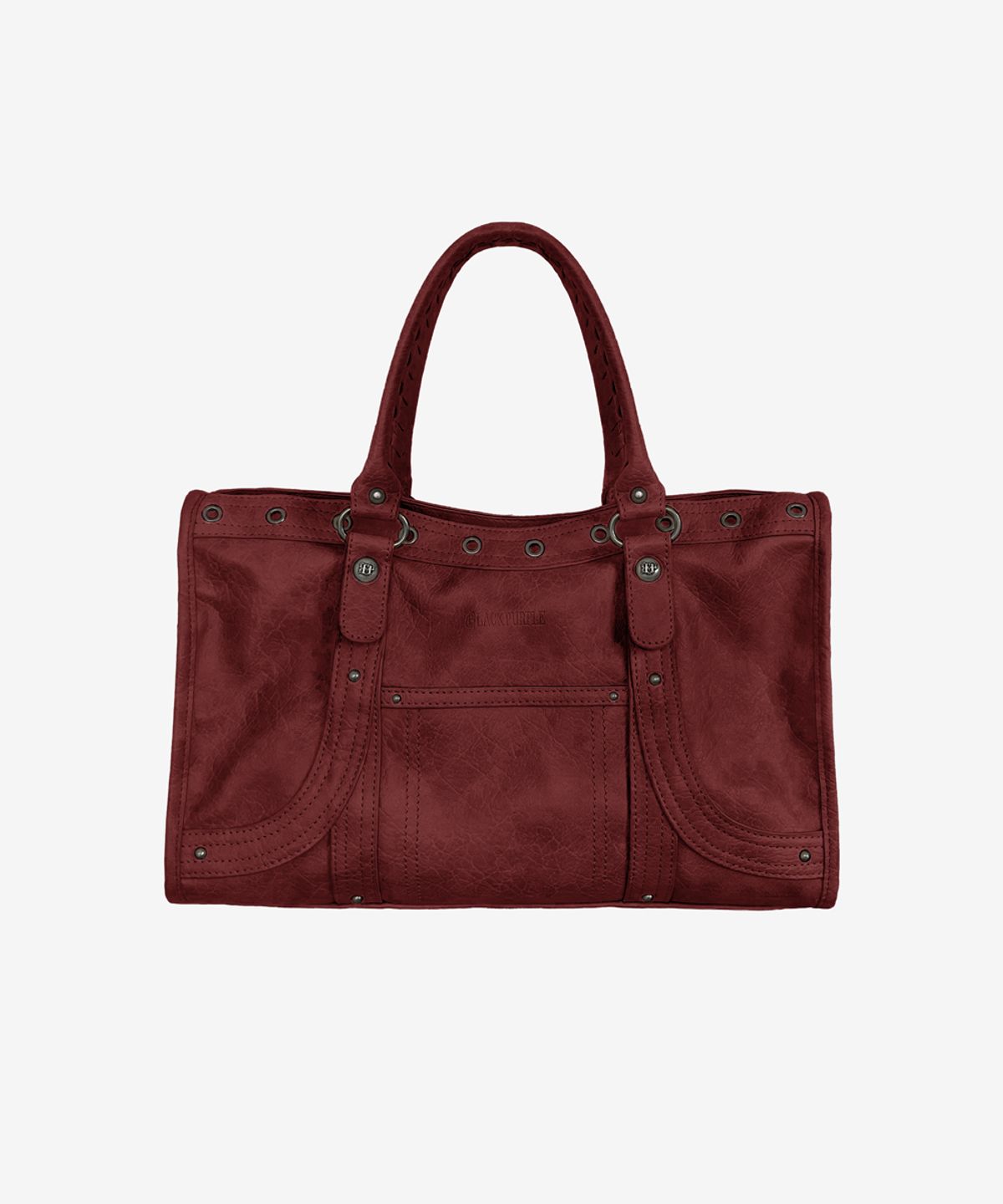 블랙 퍼플(BLACK PURPLE) 벨튼 커브 토트백_버건디 Velton Curve Tote Bag_Burgundy