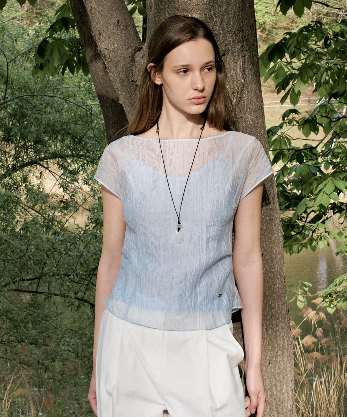 르메메(LEMEME) Rive Boatneck Blouse_2color