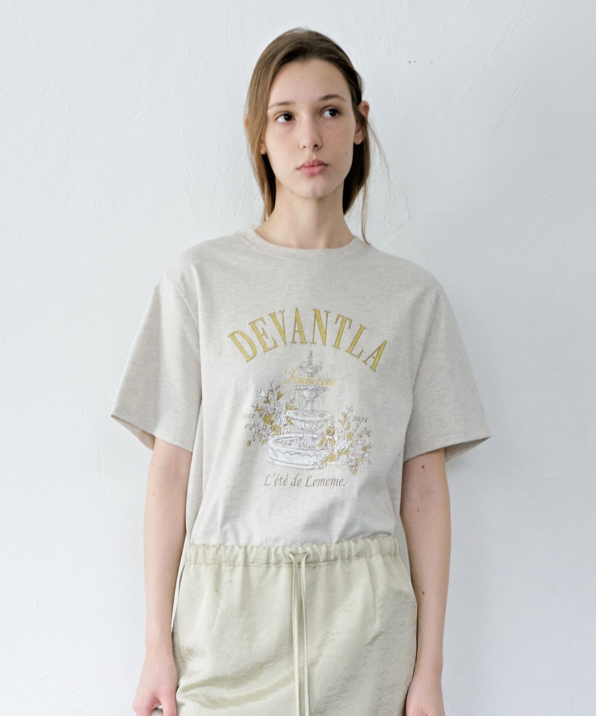 르메메(LEMEME) Jardin Ete Graphic T-Shirt_2color