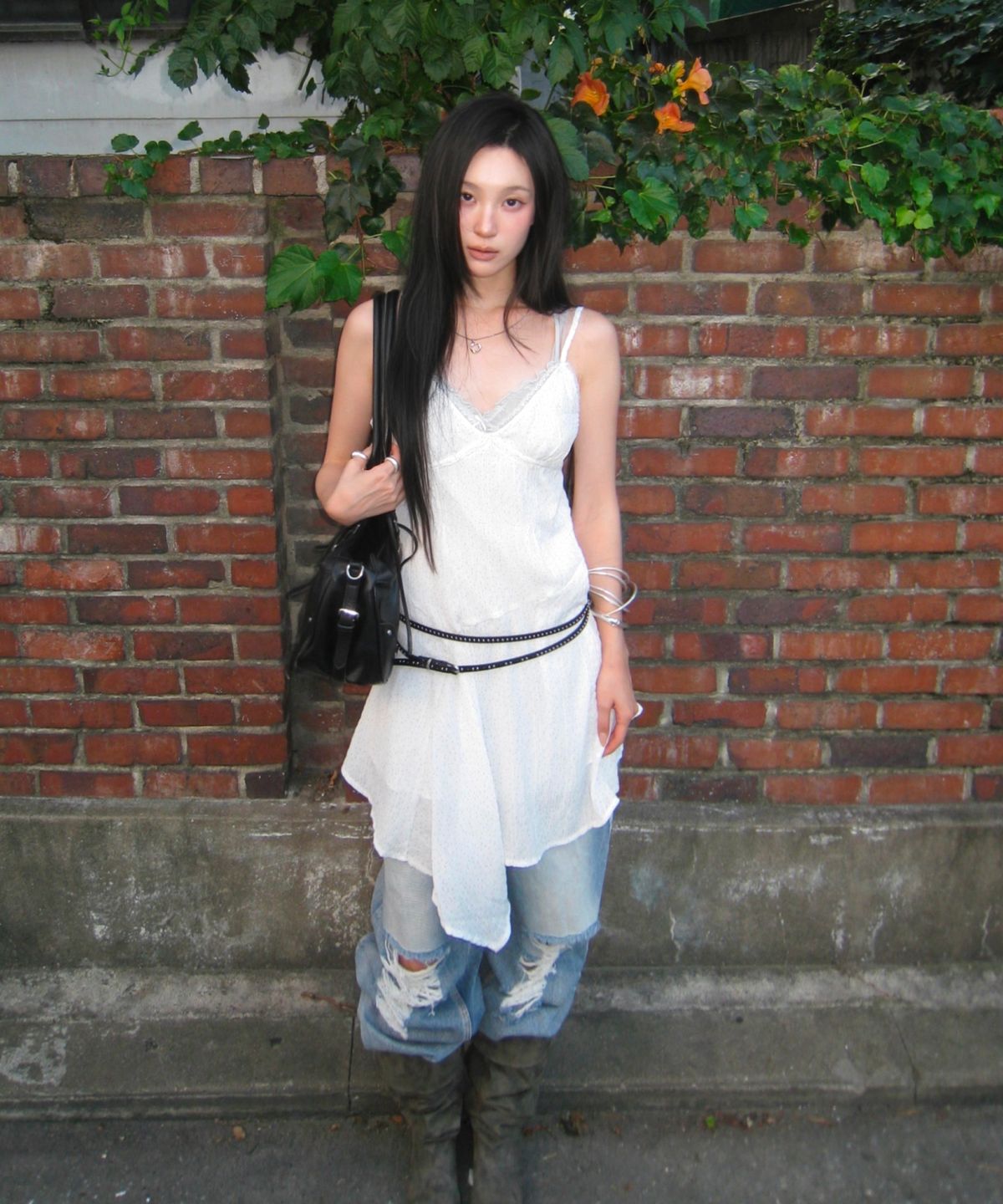미쏘(MIXXO) 패턴 레이어드 원피스_MIWOWG716G