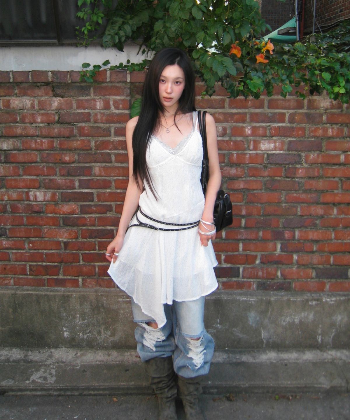 미쏘(MIXXO) 패턴 레이어드 원피스_MIWOWG716G