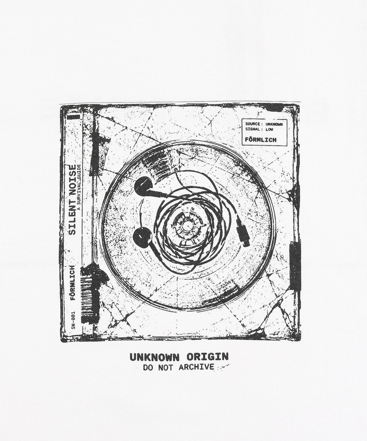 폼리쉬(FORMLICH) T-SHIRT / WHITE [TYPE 004]