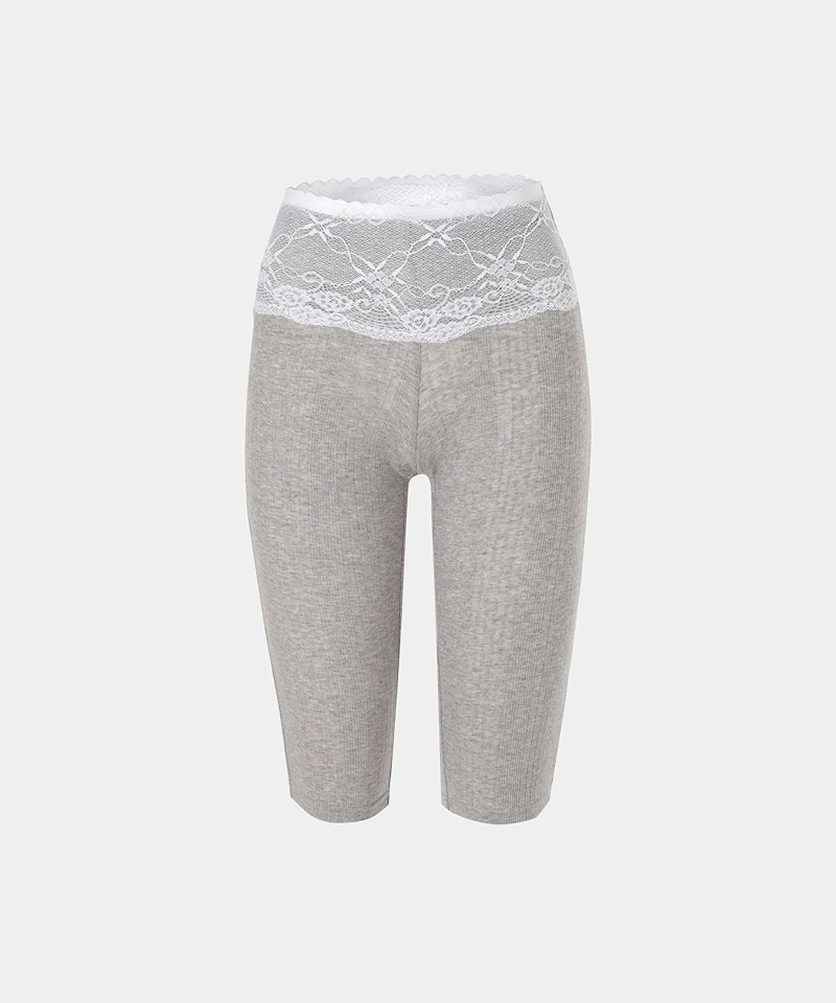 루펀(LOOFUN) Lace Rib Leggings / 레이스 립 레깅스 [Melange]