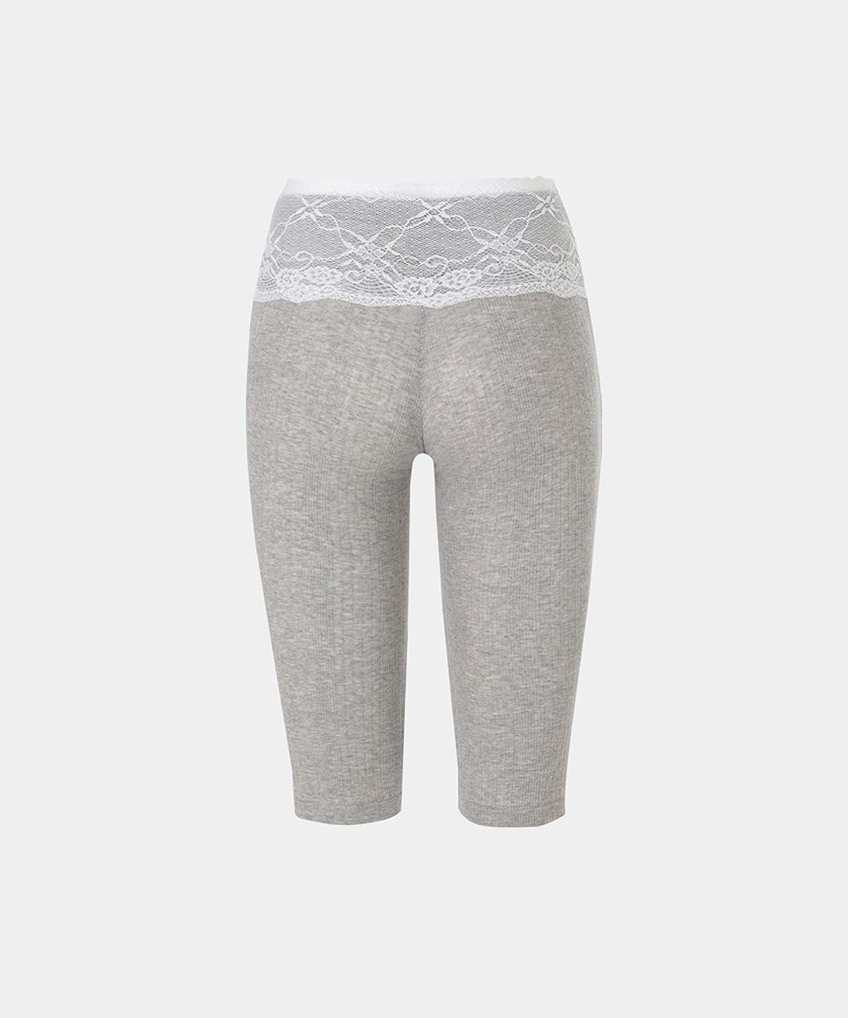 루펀(LOOFUN) Lace Rib Leggings / 레이스 립 레깅스 [Melange]