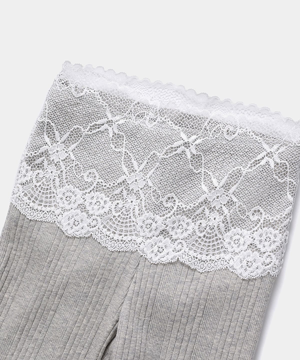 루펀(LOOFUN) Lace Rib Leggings / 레이스 립 레깅스 [Melange]
