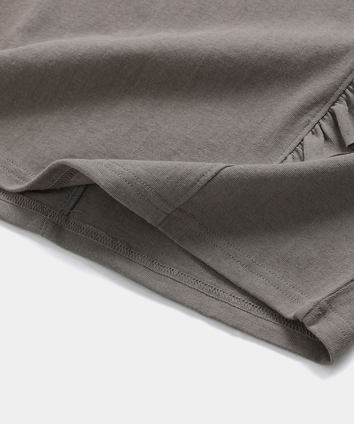 루펀(LOOFUN) Frill Batwing Tee / 프릴 배트윙 티 [Gray]