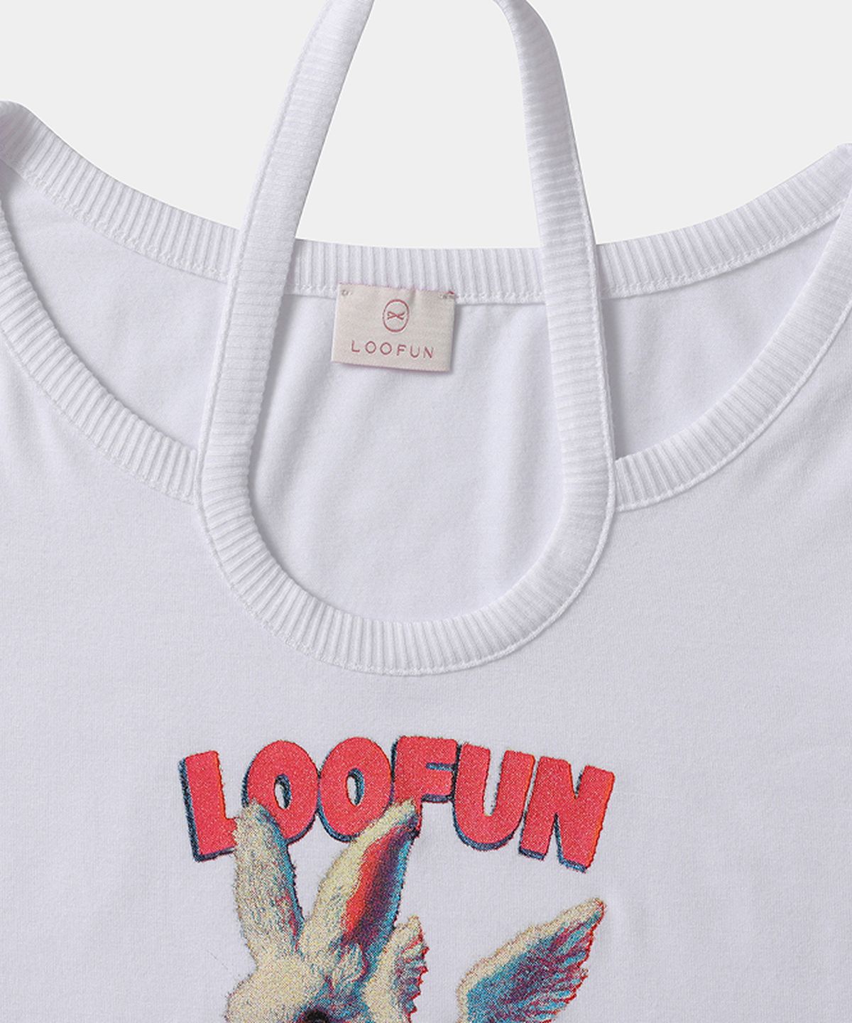 루펀(LOOFUN) Bunny Strap Tee / 버니 스트랩 티 [White]