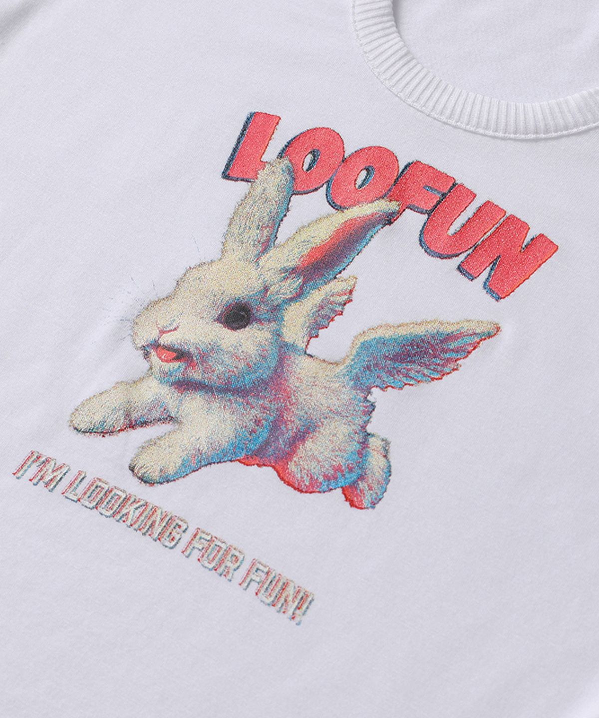 루펀(LOOFUN) Bunny Strap Tee / 버니 스트랩 티 [White]