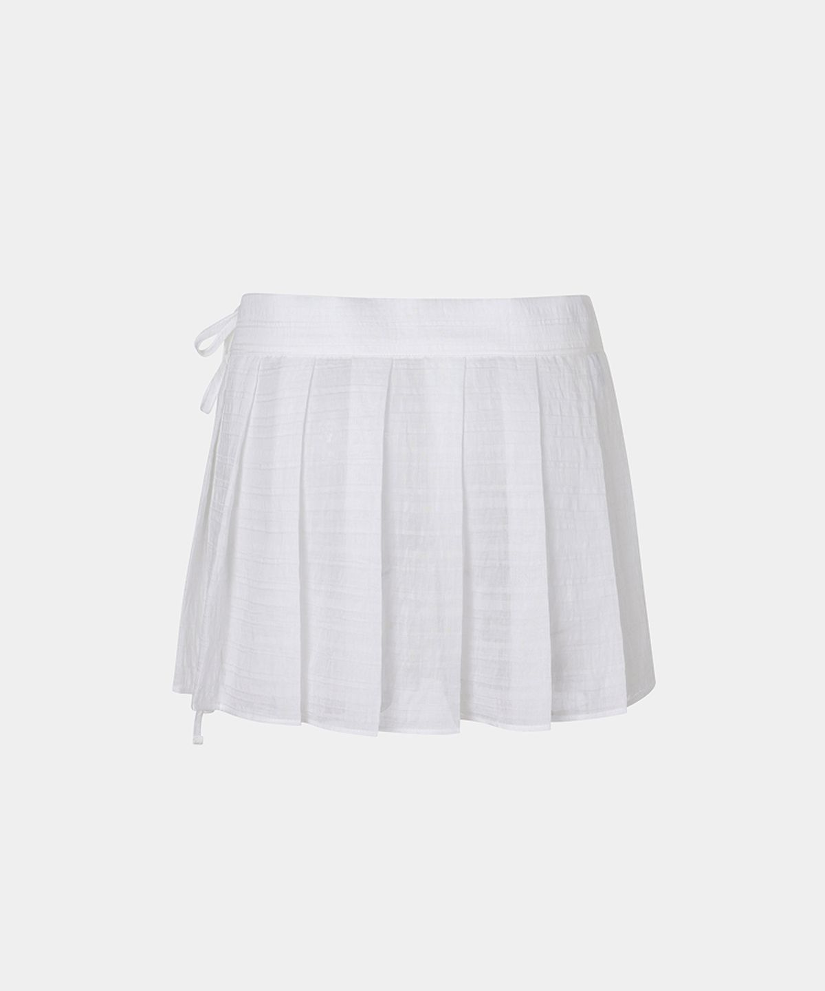루펀(LOOFUN) Pleated Wrap Skirt / 플리츠 랩 스커트 [White]