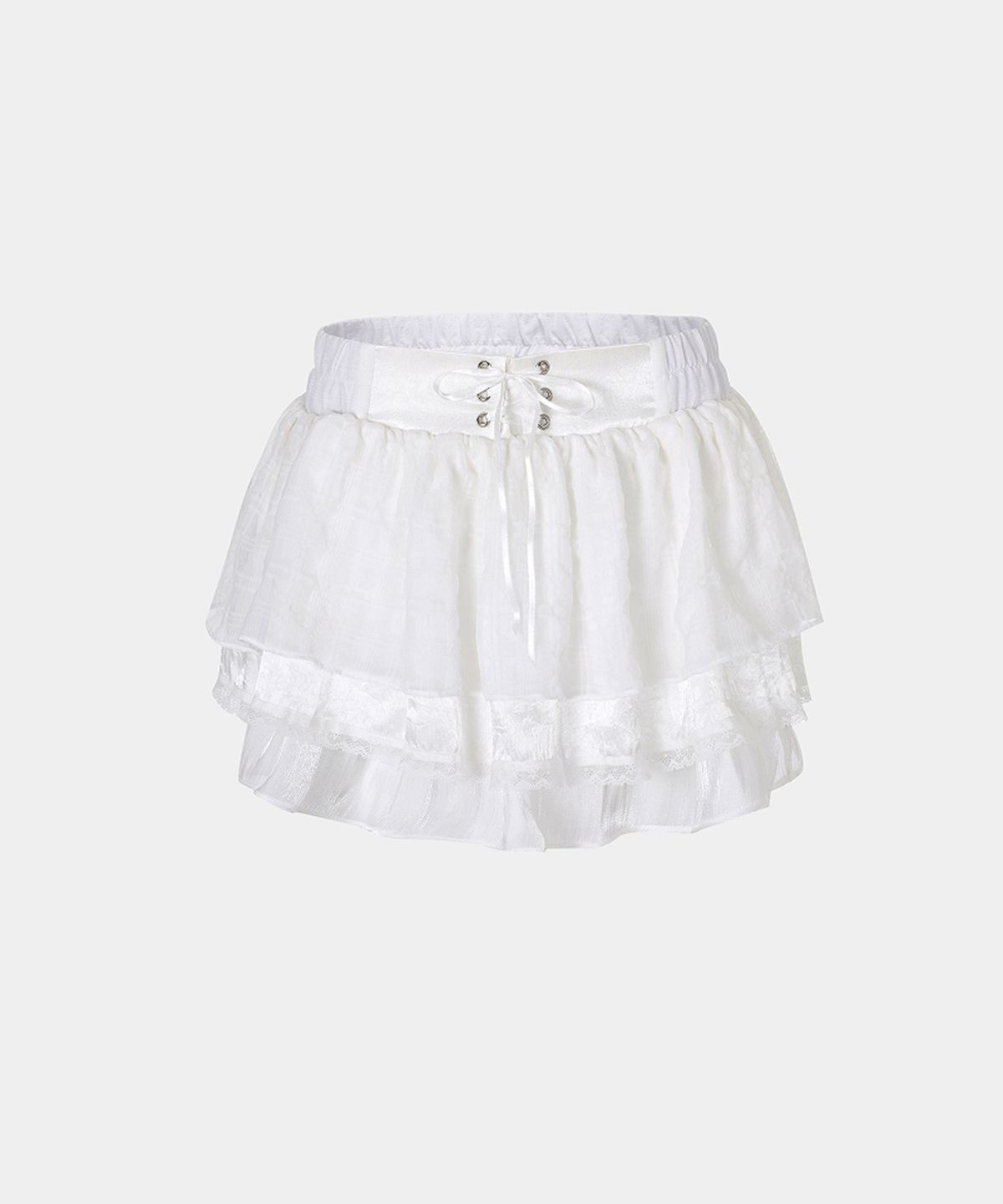 루펀(LOOFUN) Frill Cancan Skirt / 프릴 캉캉 스커트 [White]