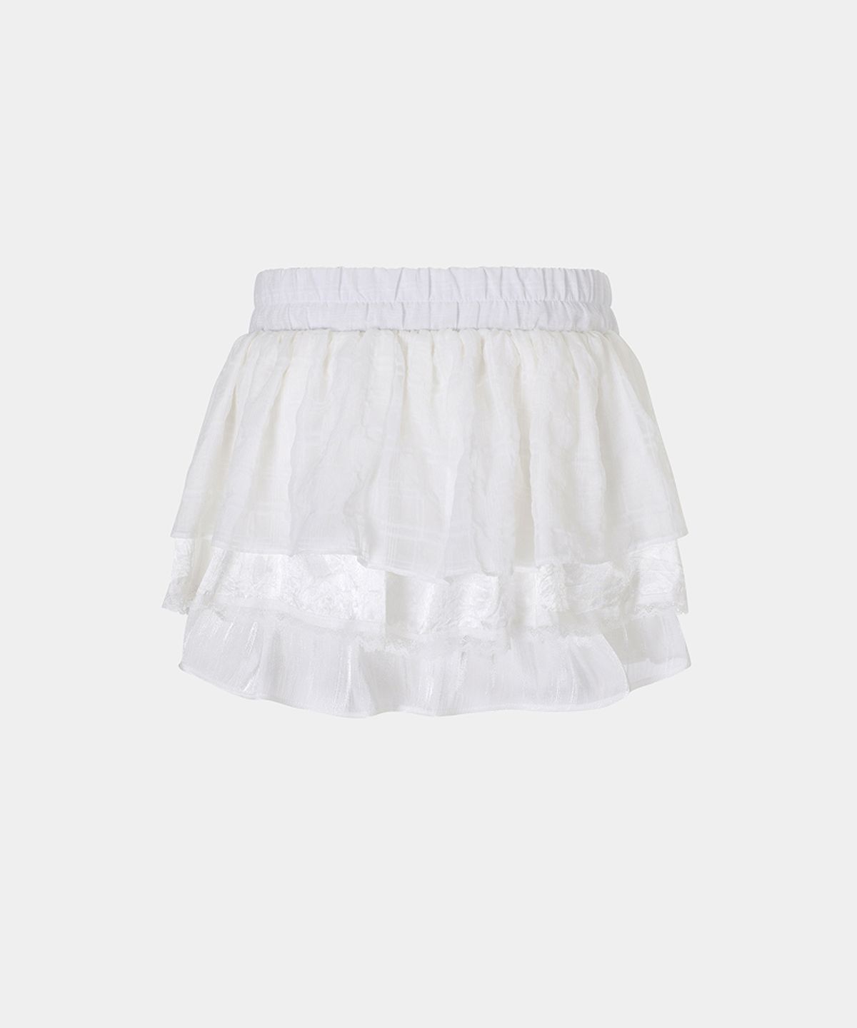 루펀(LOOFUN) Frill Cancan Skirt / 프릴 캉캉 스커트 [White]