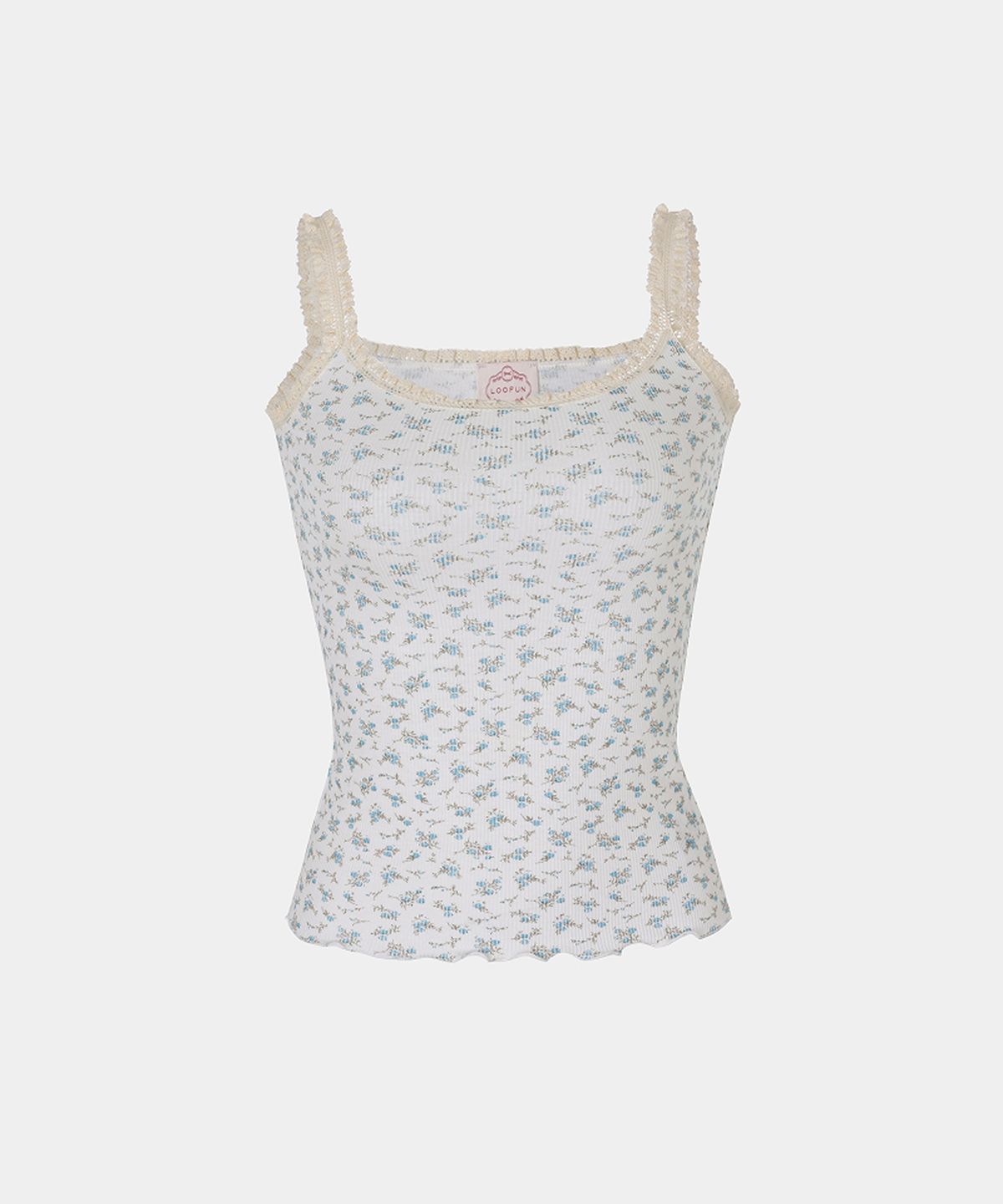 루펀(LOOFUN) Lace Trim Sleeveless / 레이스 트림 슬리브리스 [White]