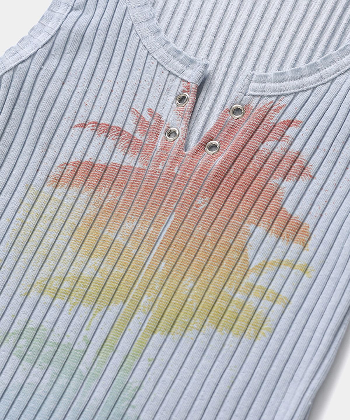 루펀(LOOFUN) Vintage Palm Tree Sleeveless / 빈티지 팜트리 슬리브리스 [Sky Blue]