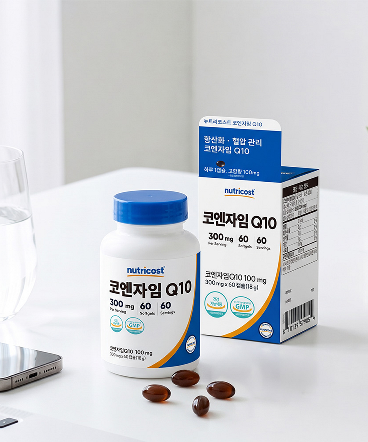 뉴트리코스트(NUTRICOST) 코엔자임Q10(100MG) 소프트젤 60정