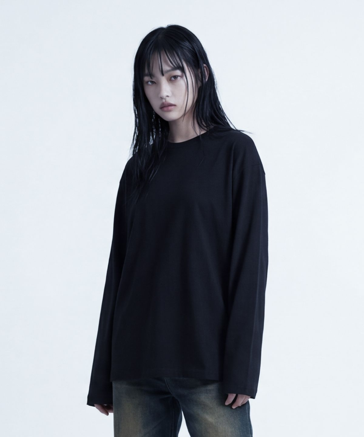 산토칼레(SANTO CALLE) 켈틱 울프 오버핏 롱슬리브 (블랙)