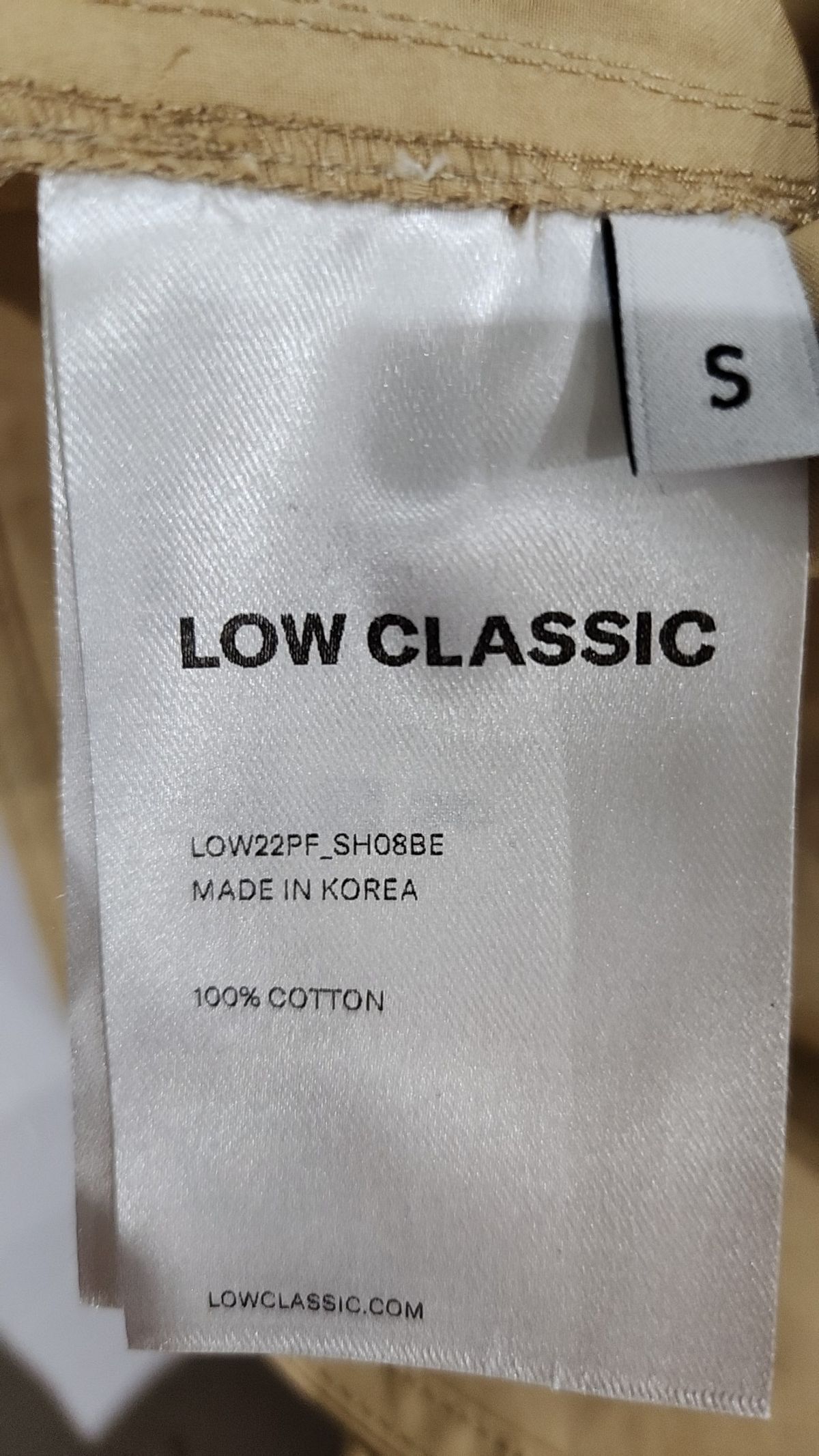 로우클래식(LOW CLASSIC) 캐주얼 셔츠 S