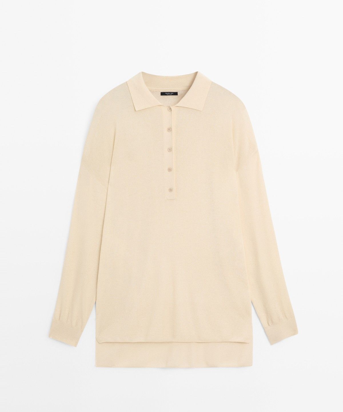 마시모두띠(MASSIMO DUTTI) 코튼 실크 블렌드 폴로넥 니트