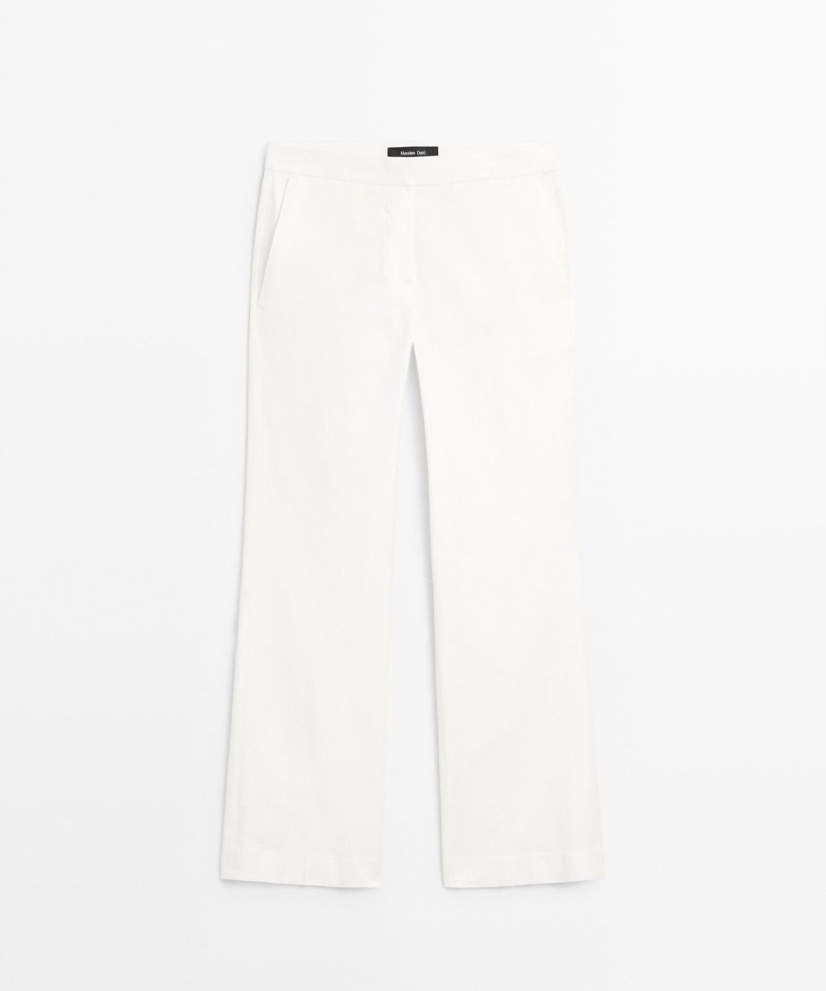 마시모두띠(MASSIMO DUTTI) 린넨 킥 플레어 팬츠
