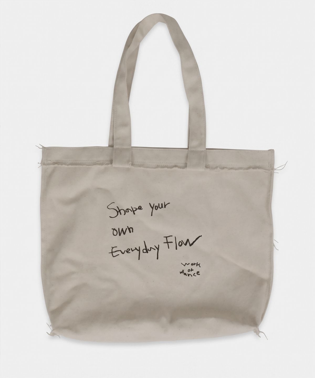 워크 오얼 댄스(WORK OR DANCE) Fray Bag ivory
