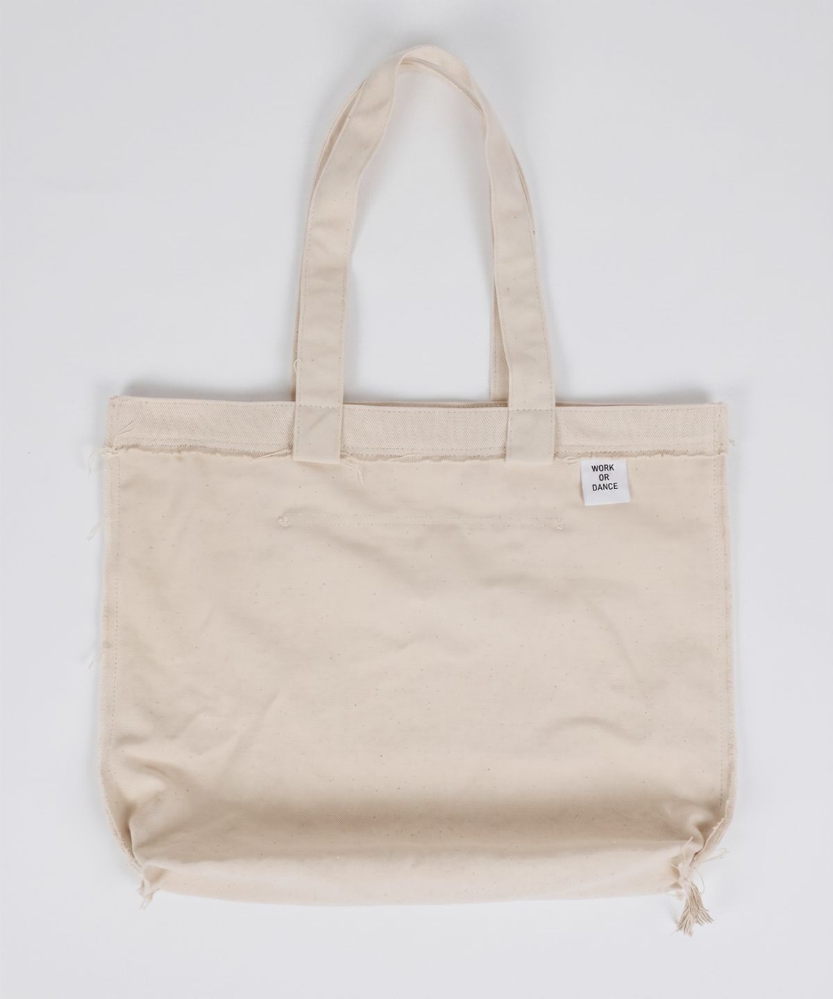 워크 오얼 댄스(WORK OR DANCE) Fray Bag ivory
