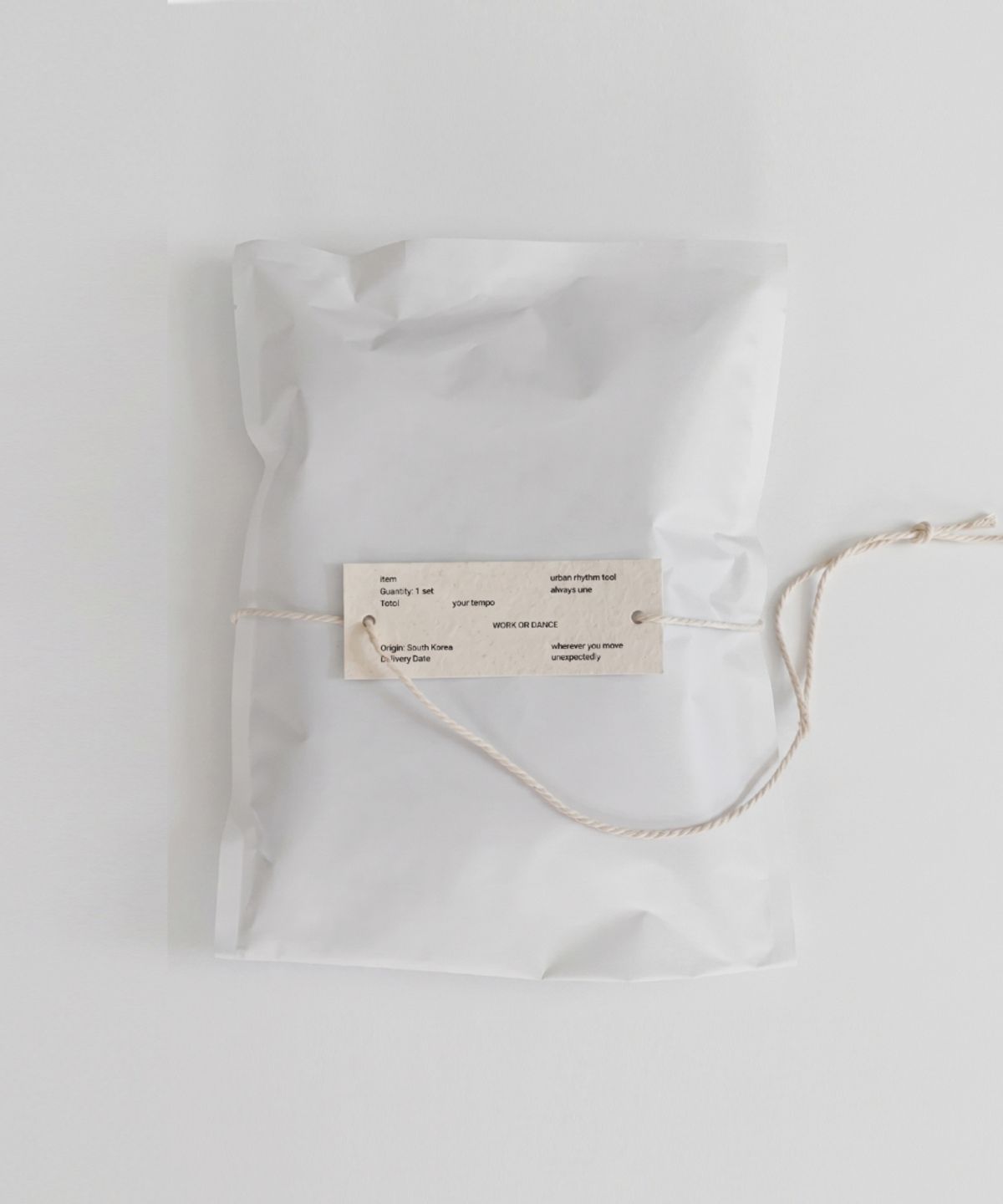 워크 오얼 댄스(WORK OR DANCE) Fray Bag pink