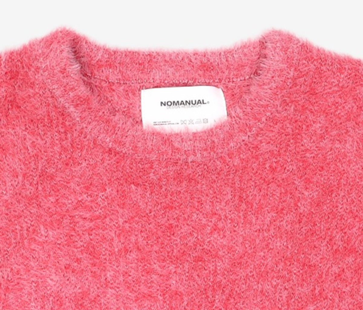 노매뉴얼(NOMANUAL) (시그니처종료)CROPPED HAIRY KNIT - 5 COLOR 100